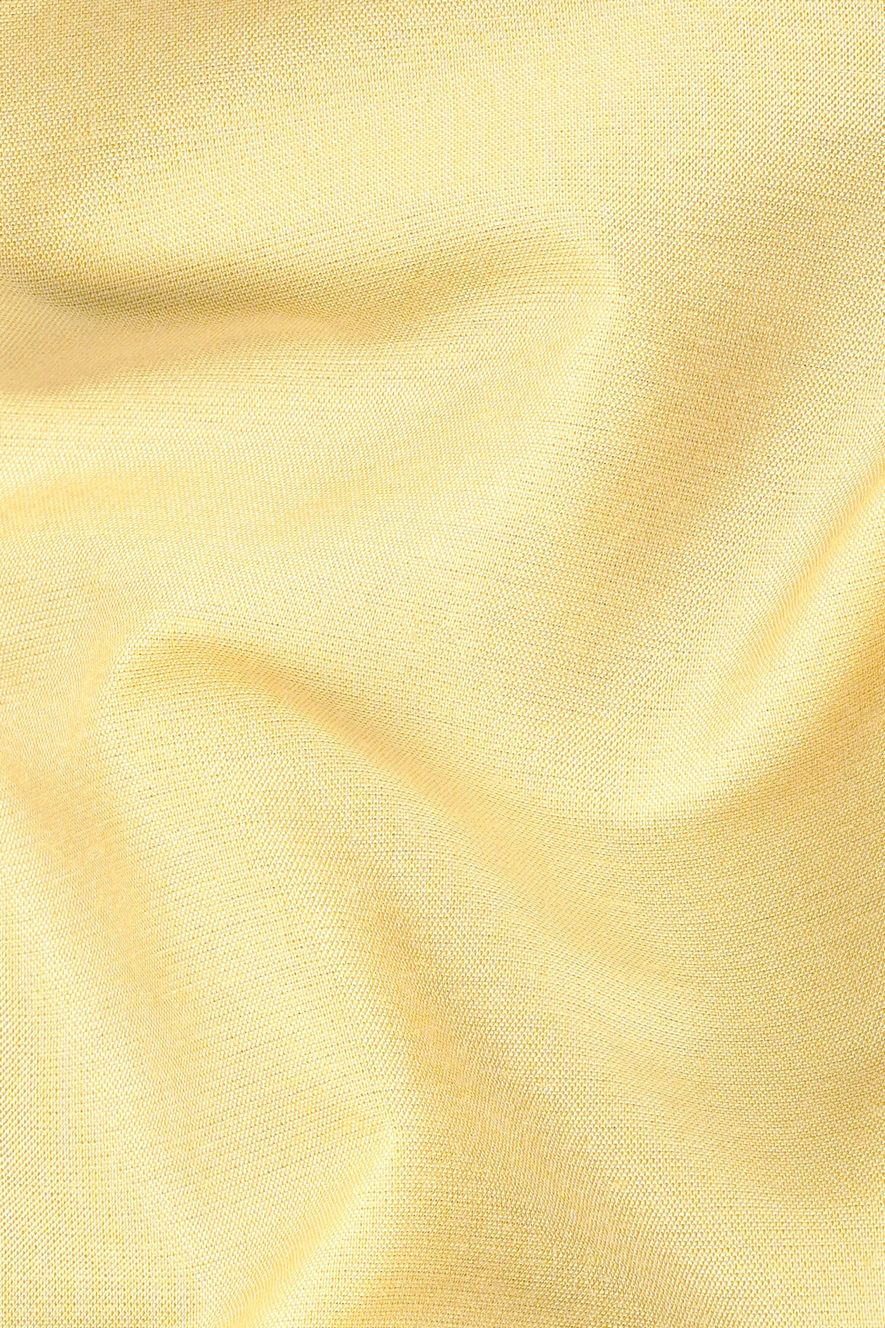 Hampton Yellow Subtle Sheen Viscose Kurta sold by French Crown product image thumbnail 3