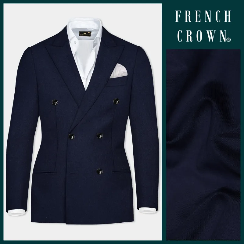 Mirage Blue Double Breasted Blazer sold by French Crown