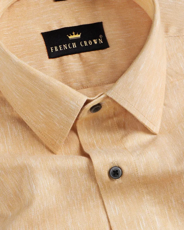 Brown Rain Textured Oxford Shirt sold by French Crown