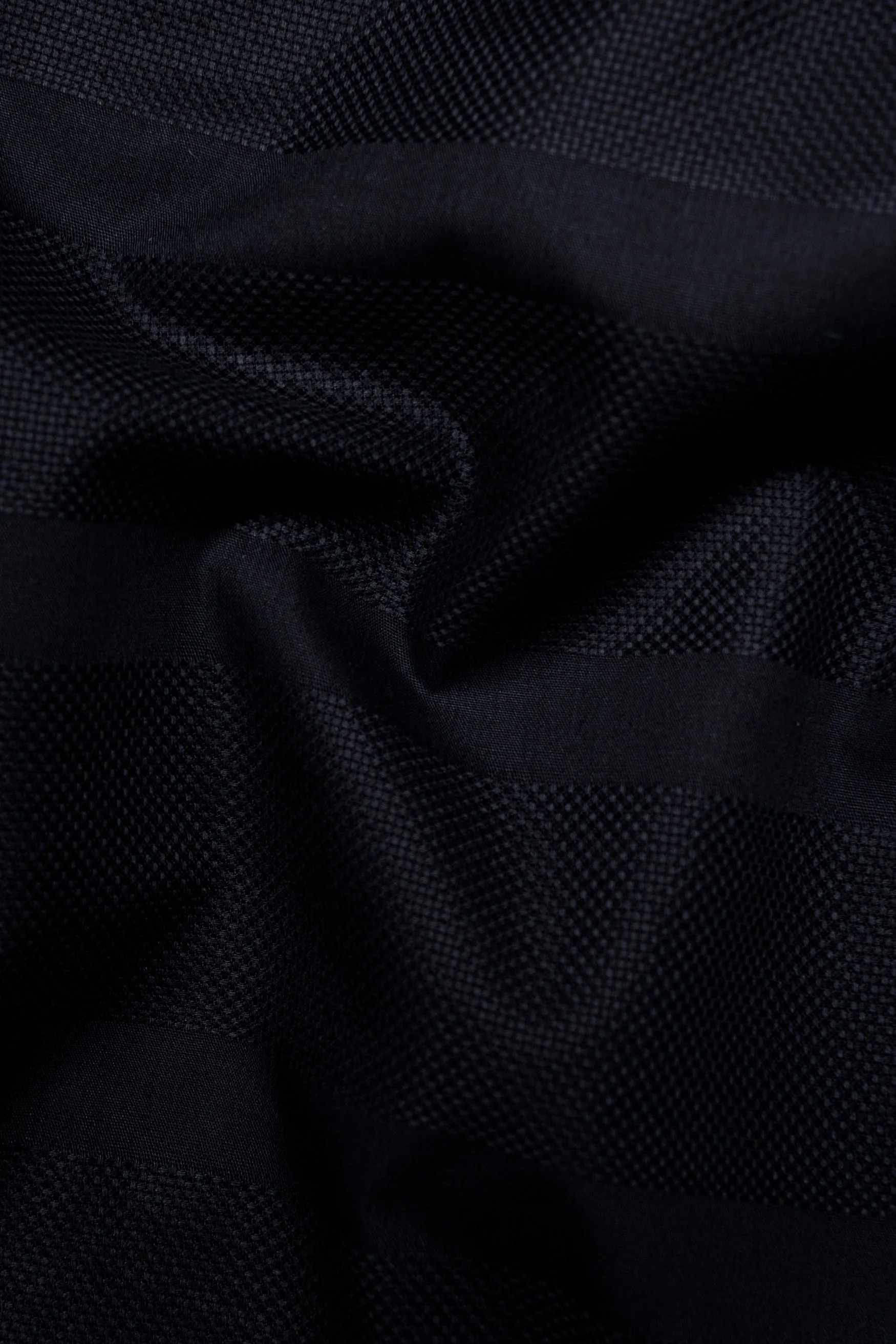 Jade Black Dobby Textured Premium Giza Cotton Shirt sold by French Crown product image thumbnail 2