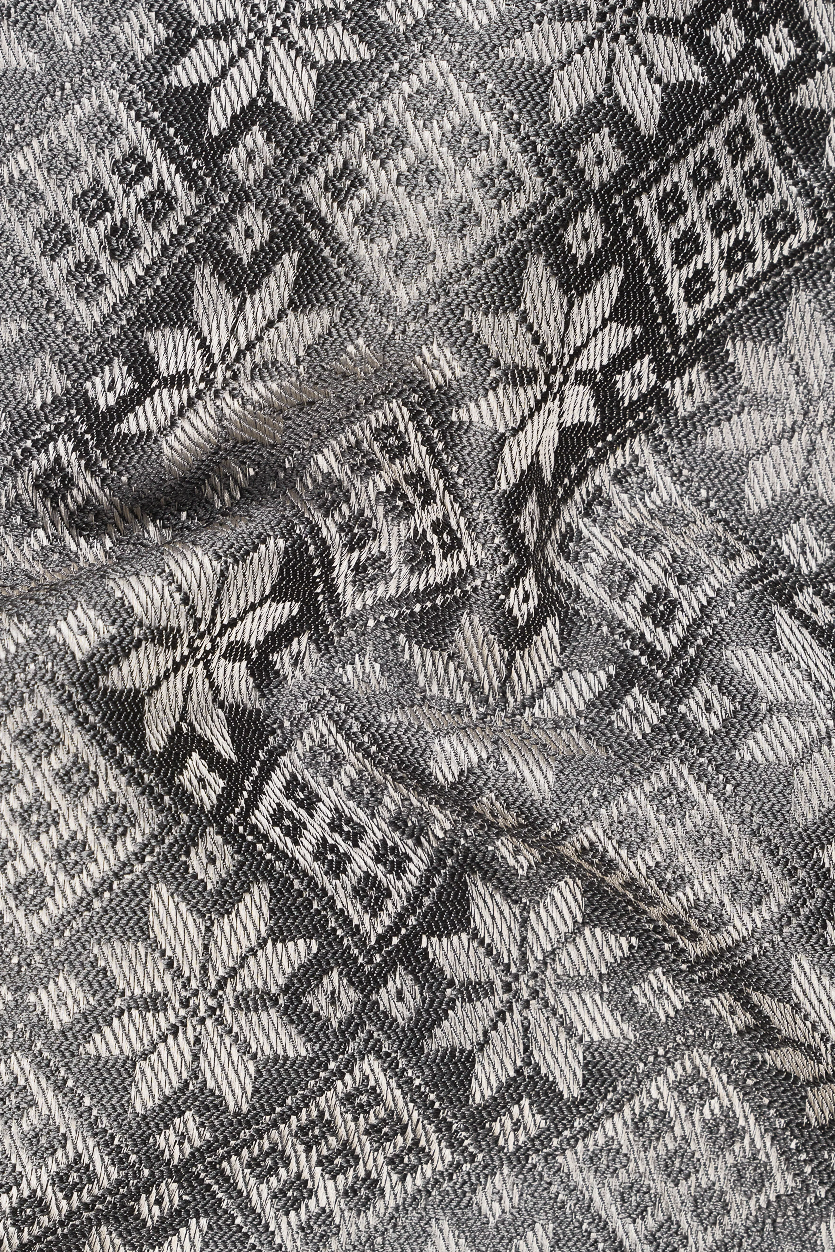 Ironside gray and Cement gray Floral Printed Nehru Jacket sold by French Crown product image thumbnail 3