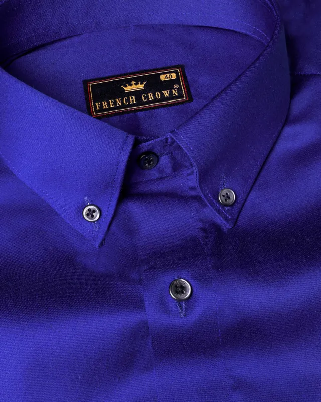 Royal Blue Super Soft Premium Cotton Shirt sold by French Crown
