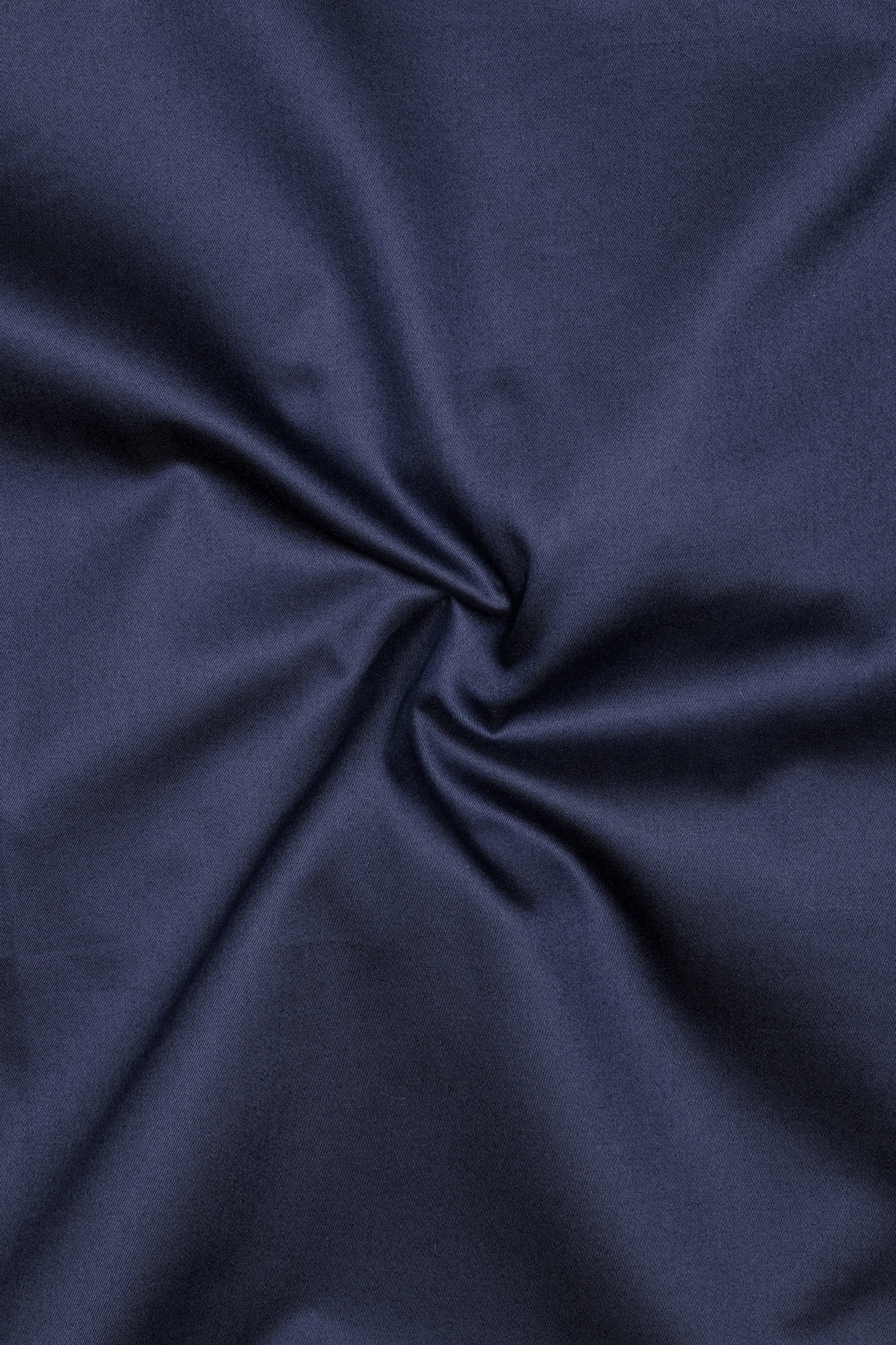 Cerulean-Tealish Blue Solid Subtle Sheen Super Soft Premium Cotton Cut Away Collar Dress Shirt sold by French Crown product image thumbnail 3