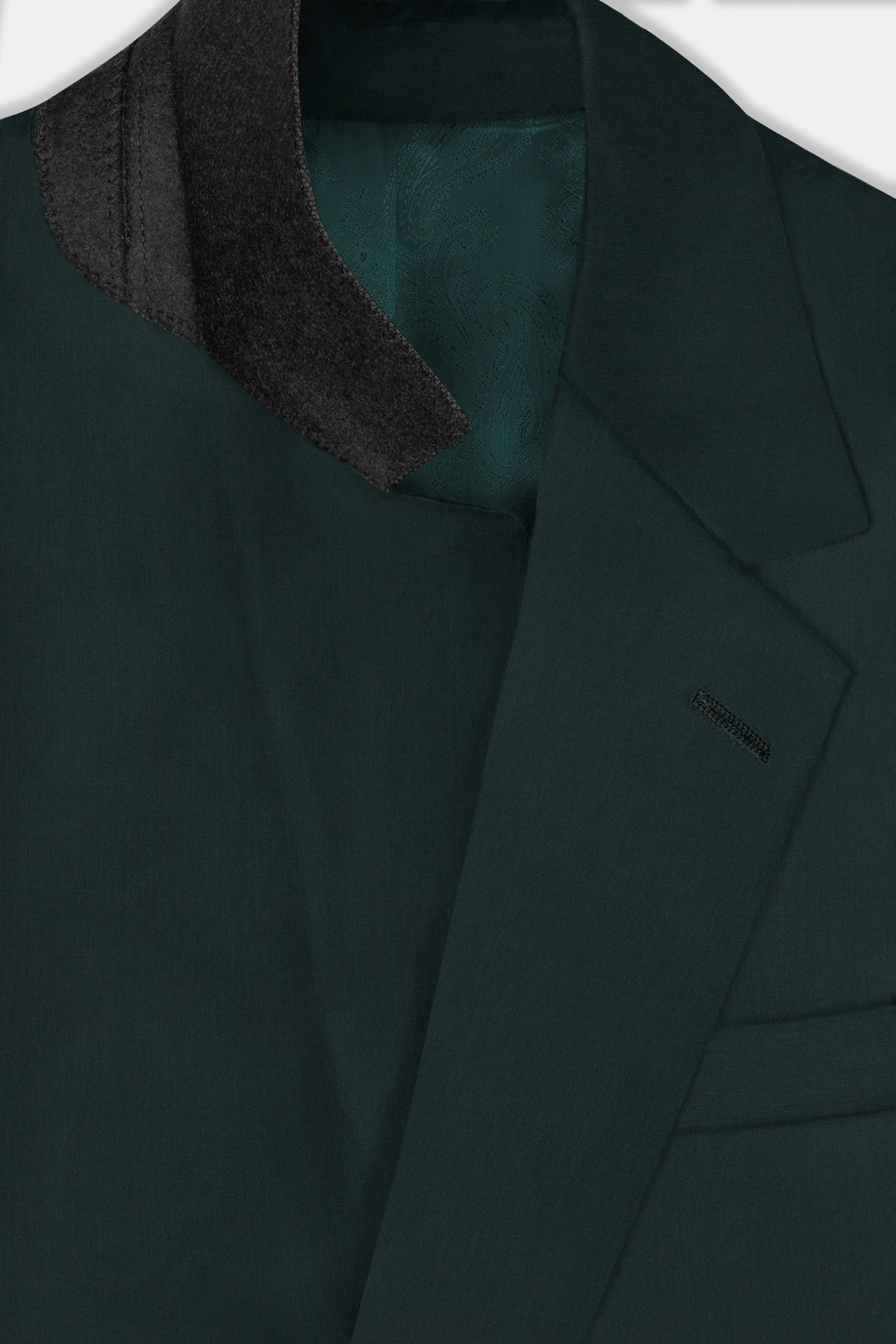 Timber Green Wool Rich Single Breasted Suit sold by French Crown product image thumbnail 4