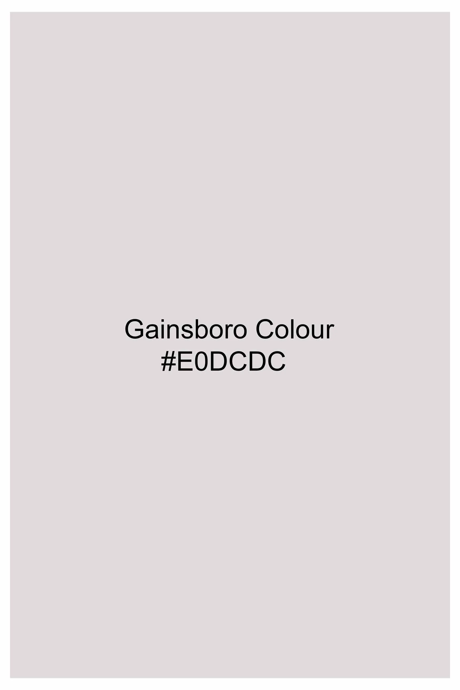 Gainsboro Gray Subtle Sheen Super Soft Premium Cotton Shirt sold by French Crown product image thumbnail 5