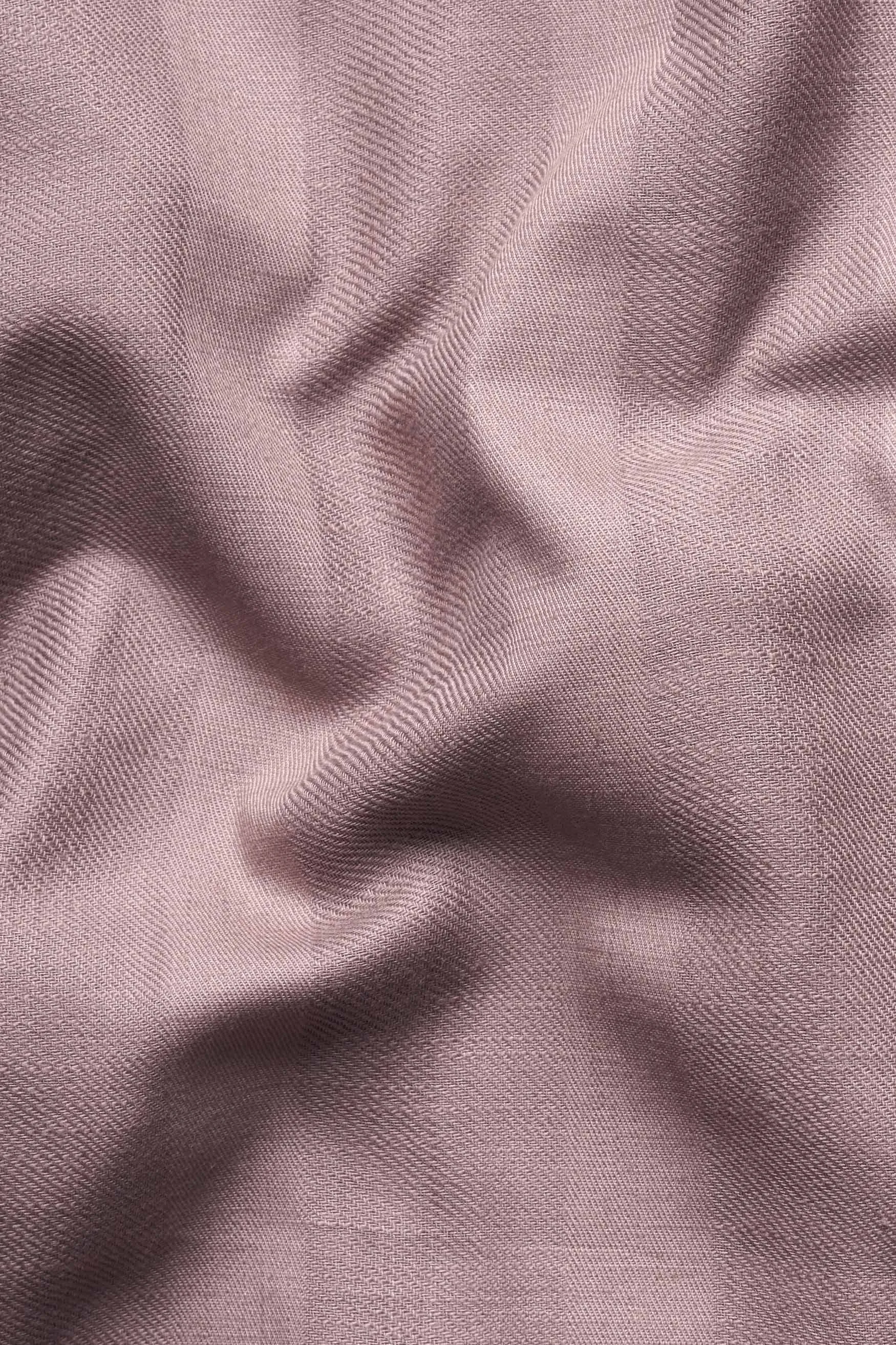 Oriental Lavender Thick Striped Dobby Textured Premium Giza Cotton Shirt sold by French Crown product image thumbnail 2