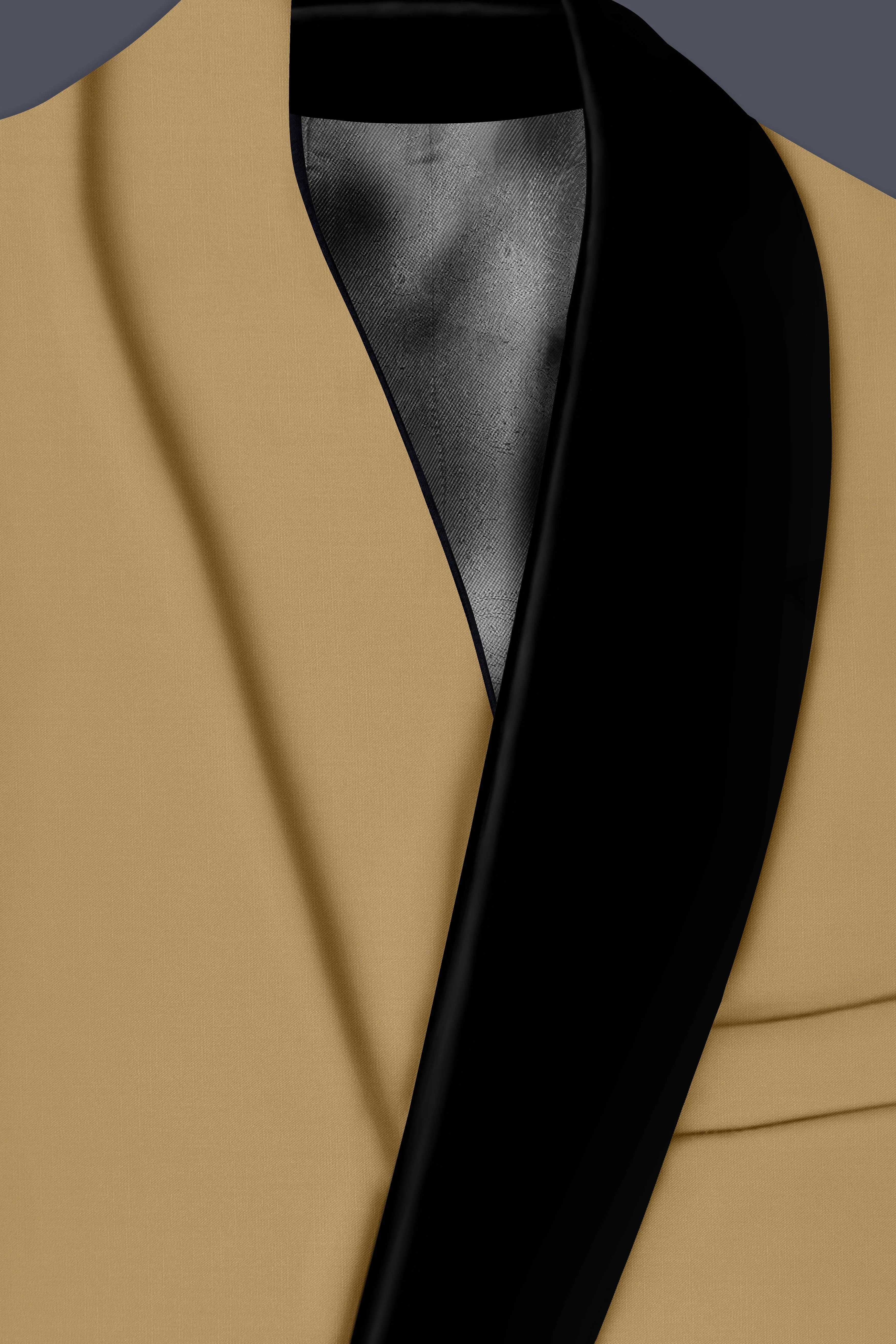 Oak Brown Premium Cotton Tuxedo Suit sold by French Crown product image thumbnail 5