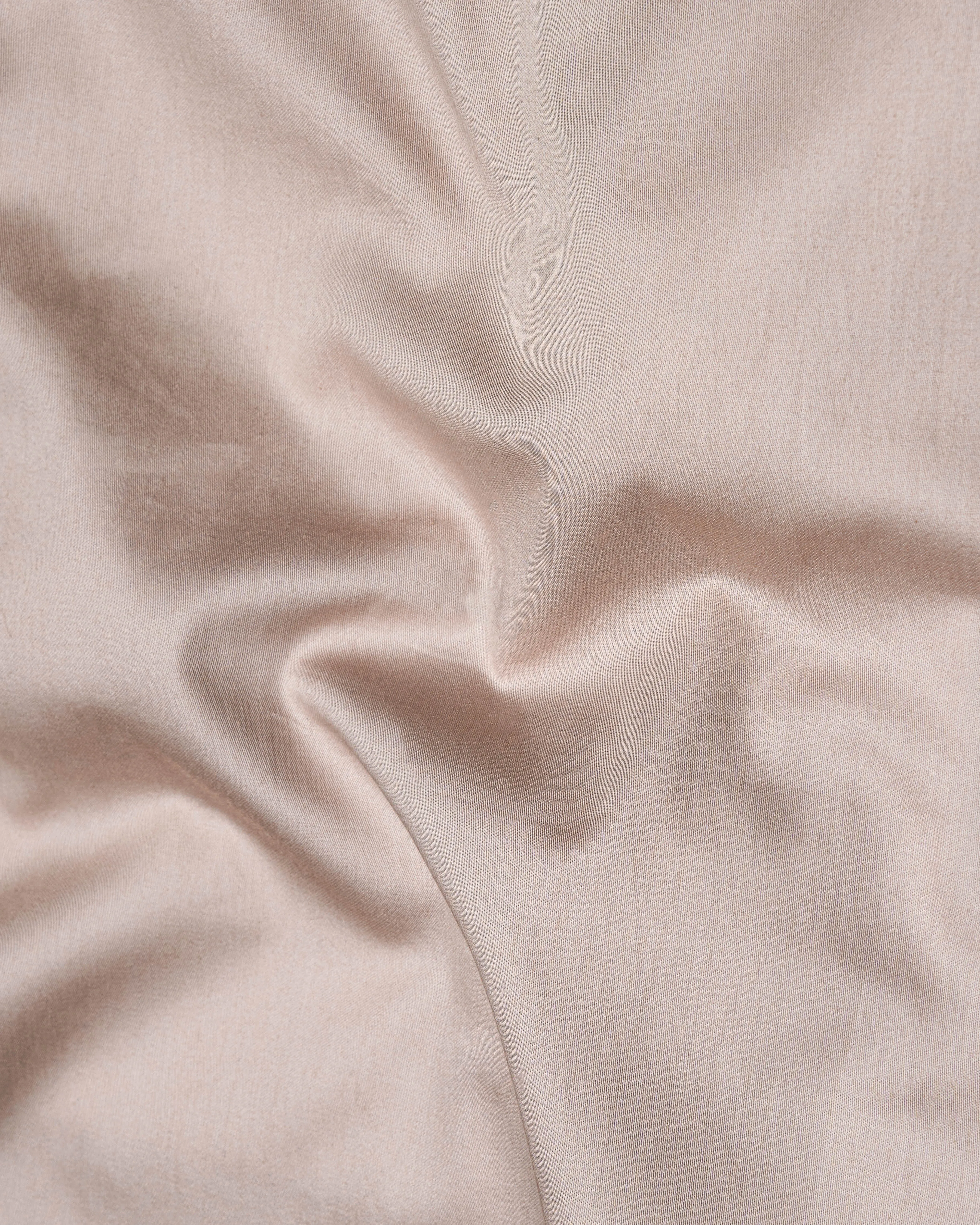 Cavern Pink Subtle Sheen Snake Pleated Super Soft Premium Cotton Tuxedo Shirt sold by French Crown product image thumbnail 3