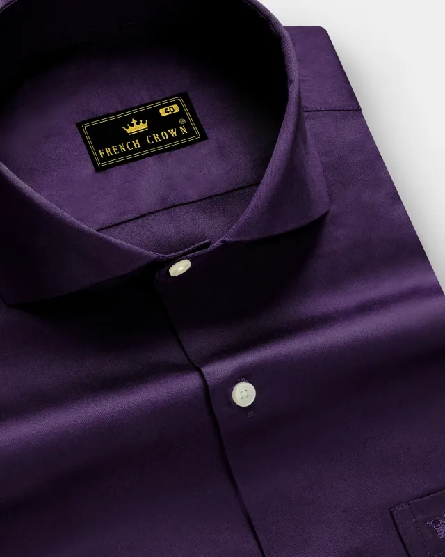 Violet-Grape Purple Super Soft Premium Cotton Dress Shirt sold by French Crown