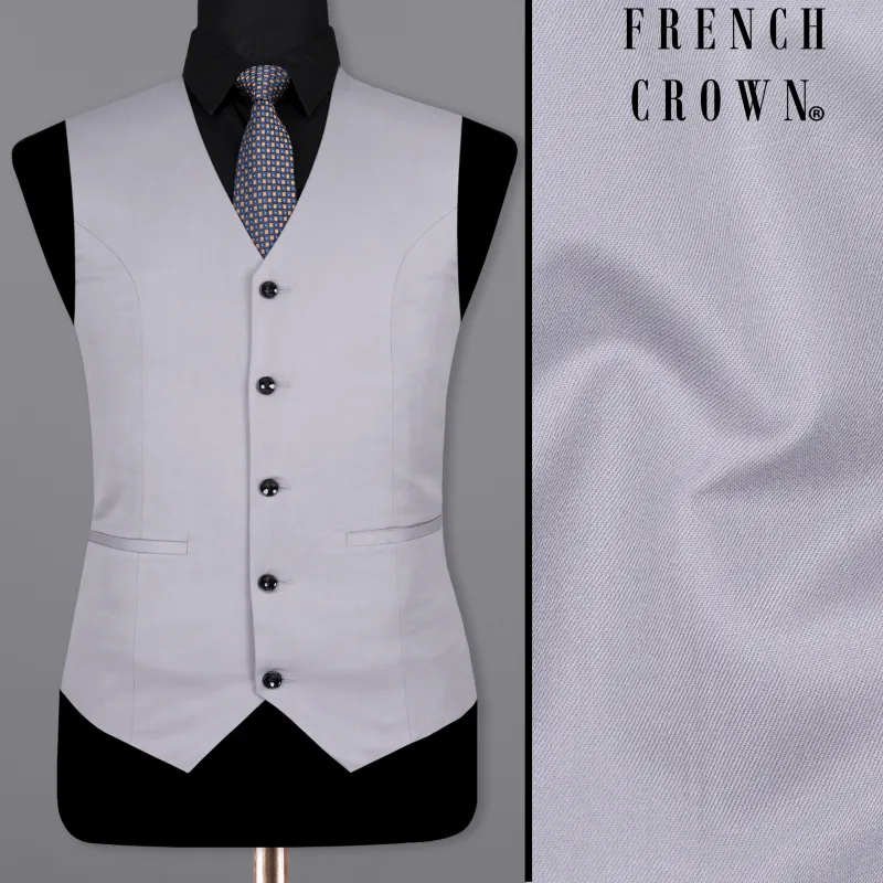 French Gray Wool rich Waistcoat sold by French Crown