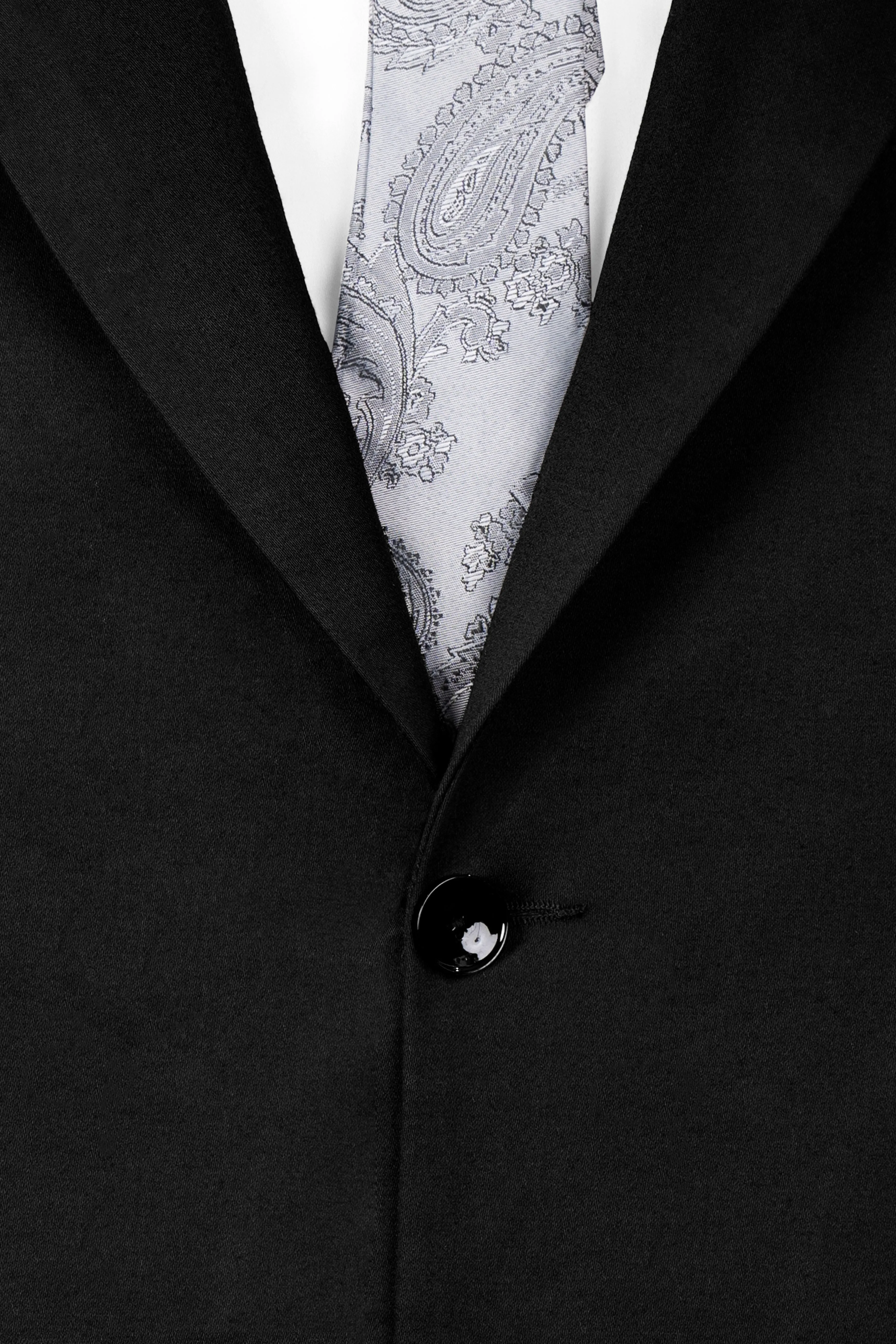 Jade Black Solid Stretchable Premium Cotton traveler Blazer sold by French Crown product image thumbnail 4