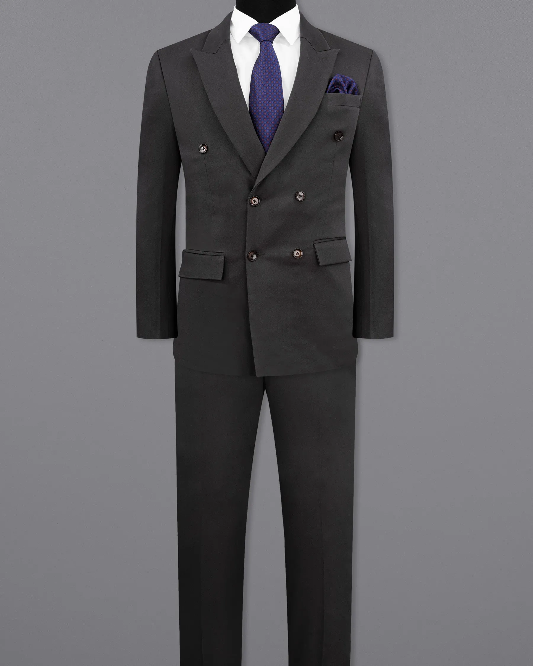 Piano Gray Premium Cotton Suit sold by French Crown product image thumbnail 4
