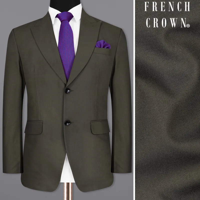 Armadillo Steel Gray Single Breasted Blazer sold by French Crown
