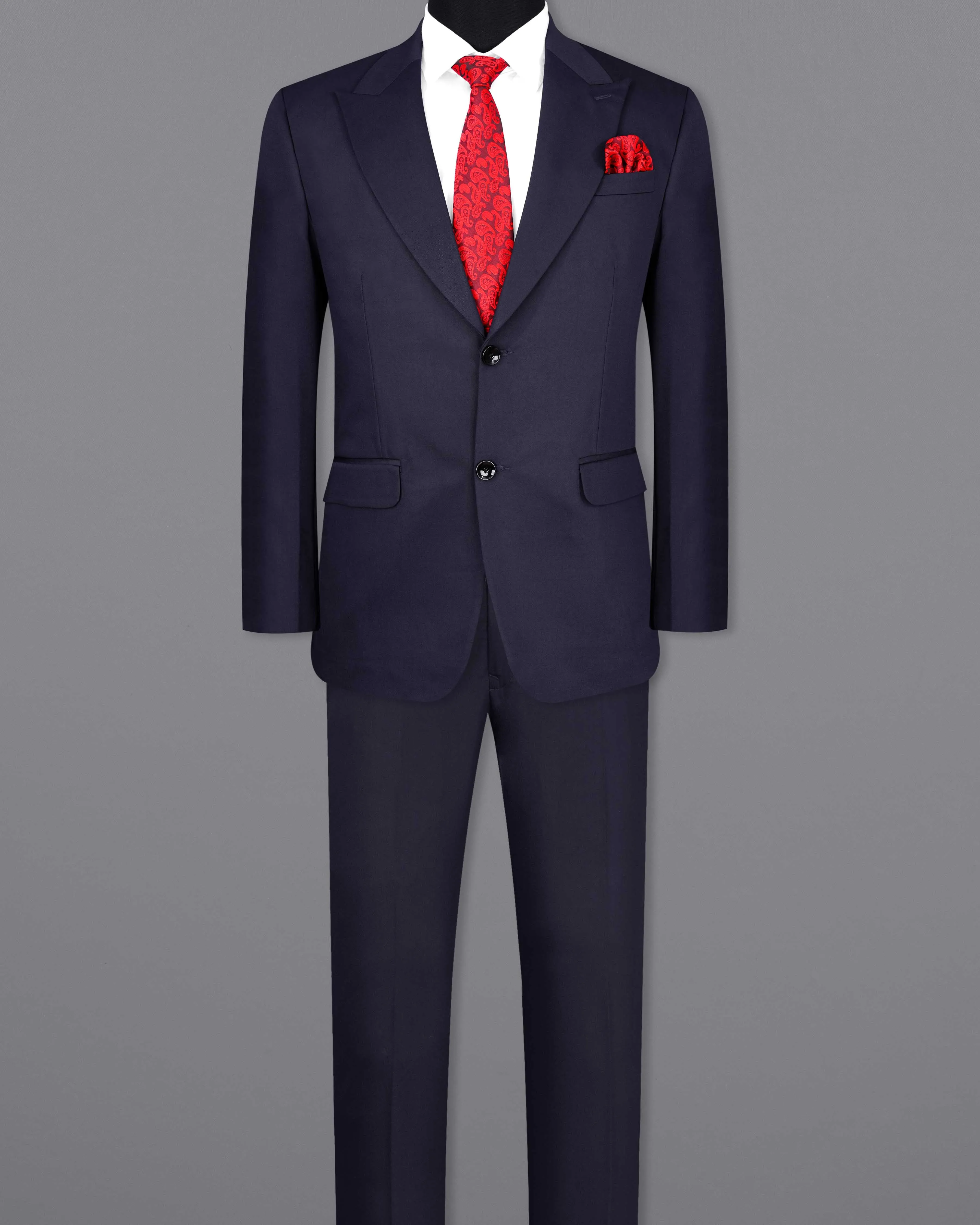 Haiti Blue Single Breasted Suit sold by French Crown product image thumbnail 4