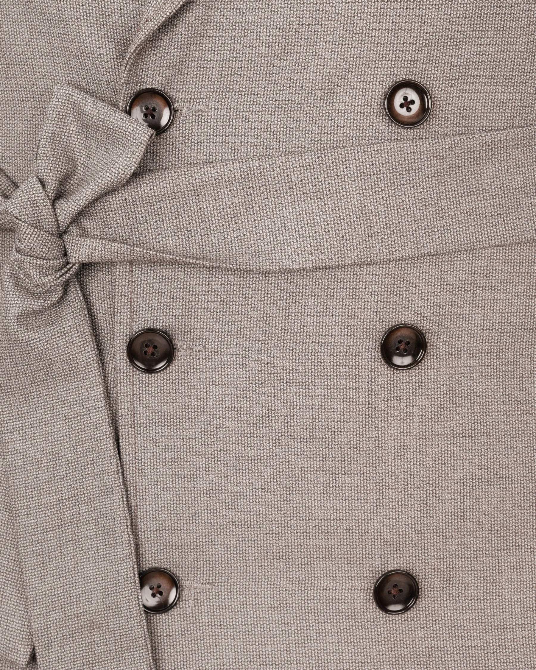 Sand Dune Double Breasted Belt Closure Designer Overcoat sold by French Crown product image thumbnail 4