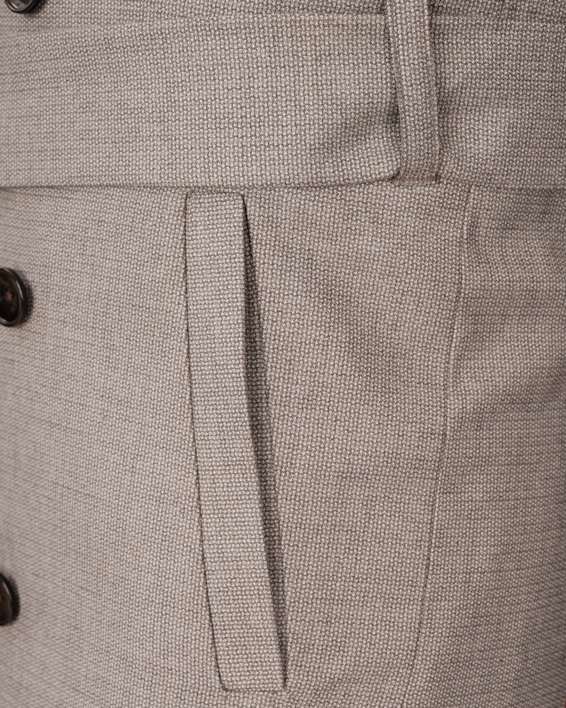 Sand Dune Double Breasted Belt Closure Designer Overcoat sold by French Crown product image thumbnail 5