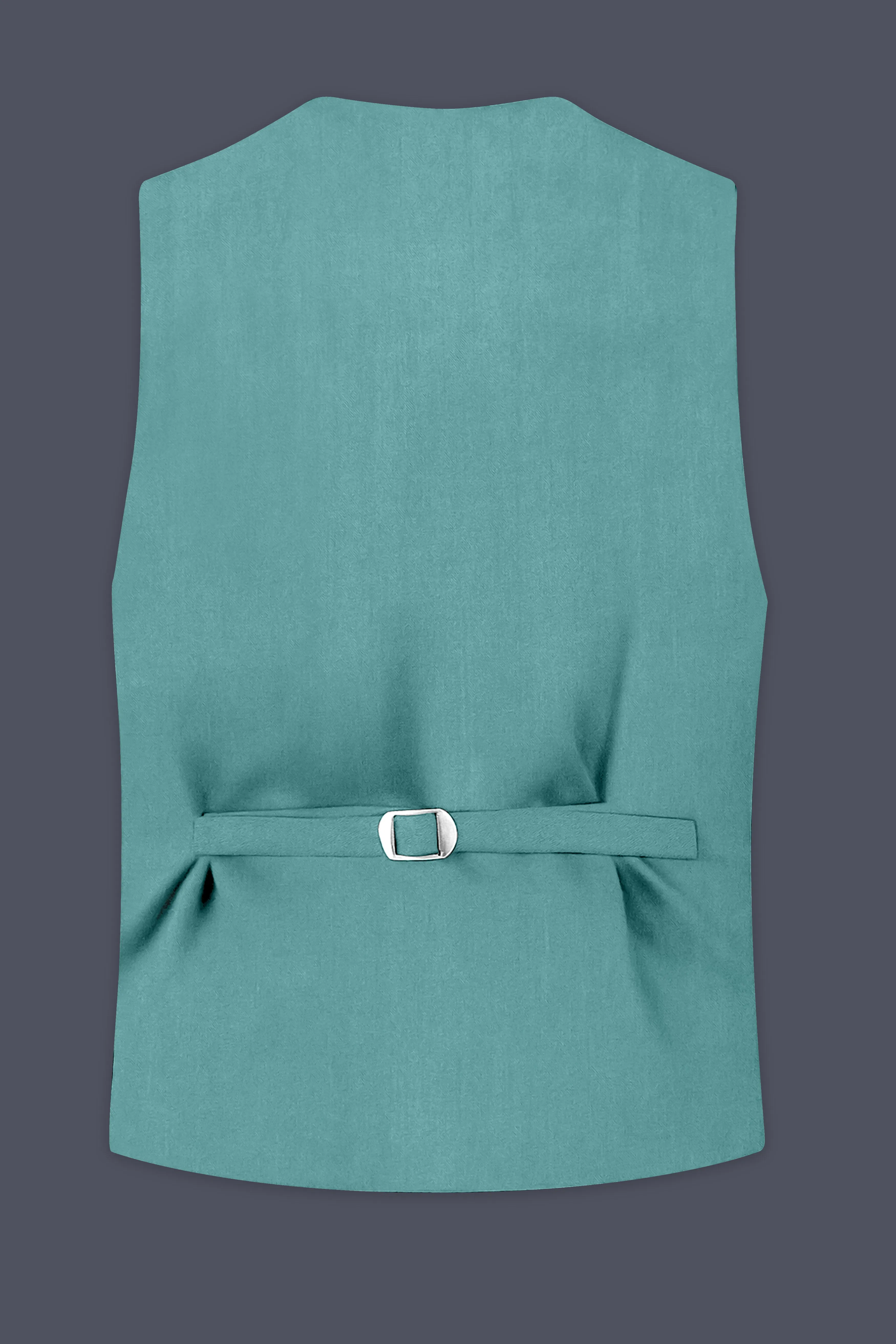 Travirid-Gothic Green Wool Rich Slight Stretch Waistcoat sold by French Crown product image thumbnail 4