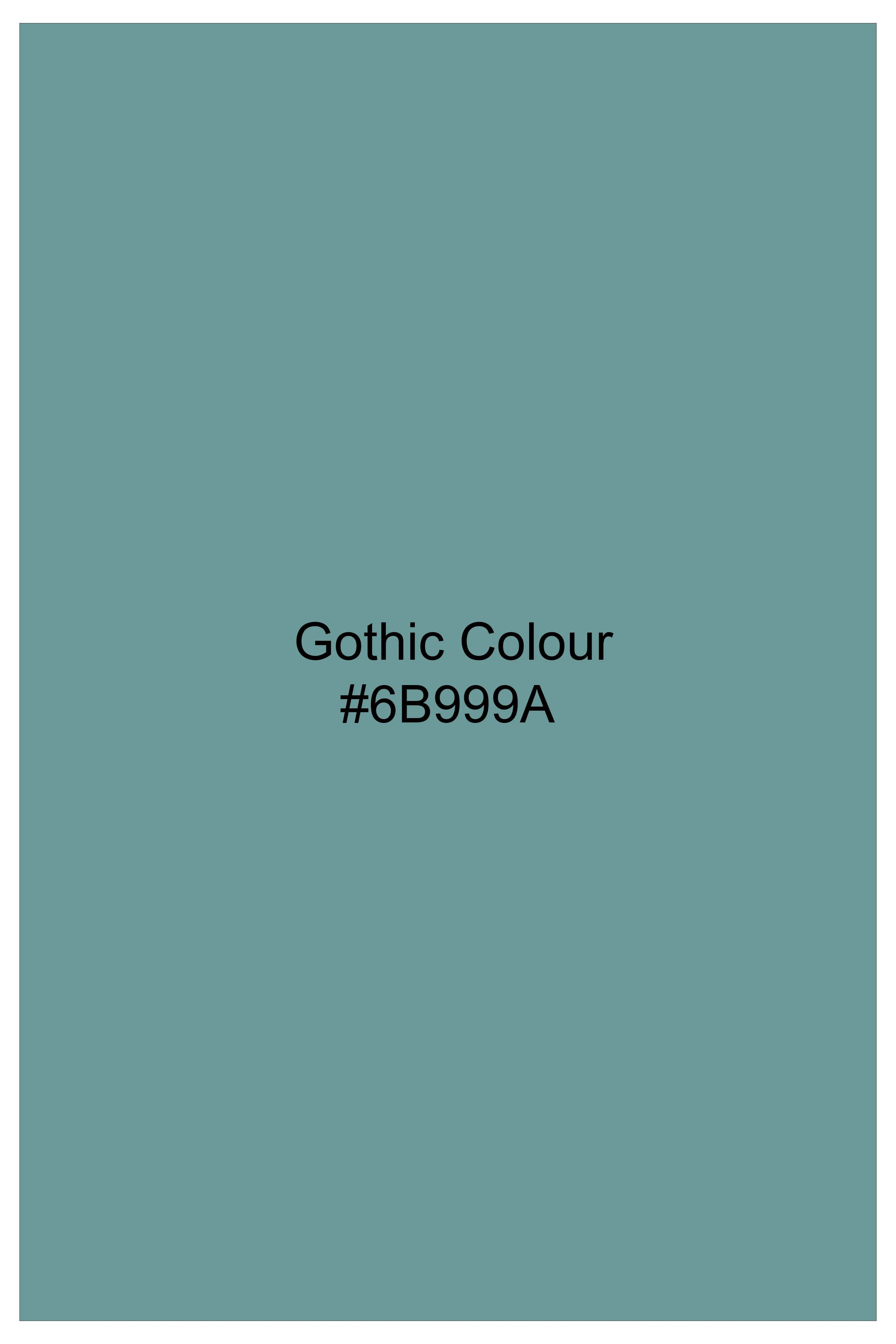 Travirid-Gothic Green Wool Rich Slight Stretch Waistcoat sold by French Crown product image thumbnail 5