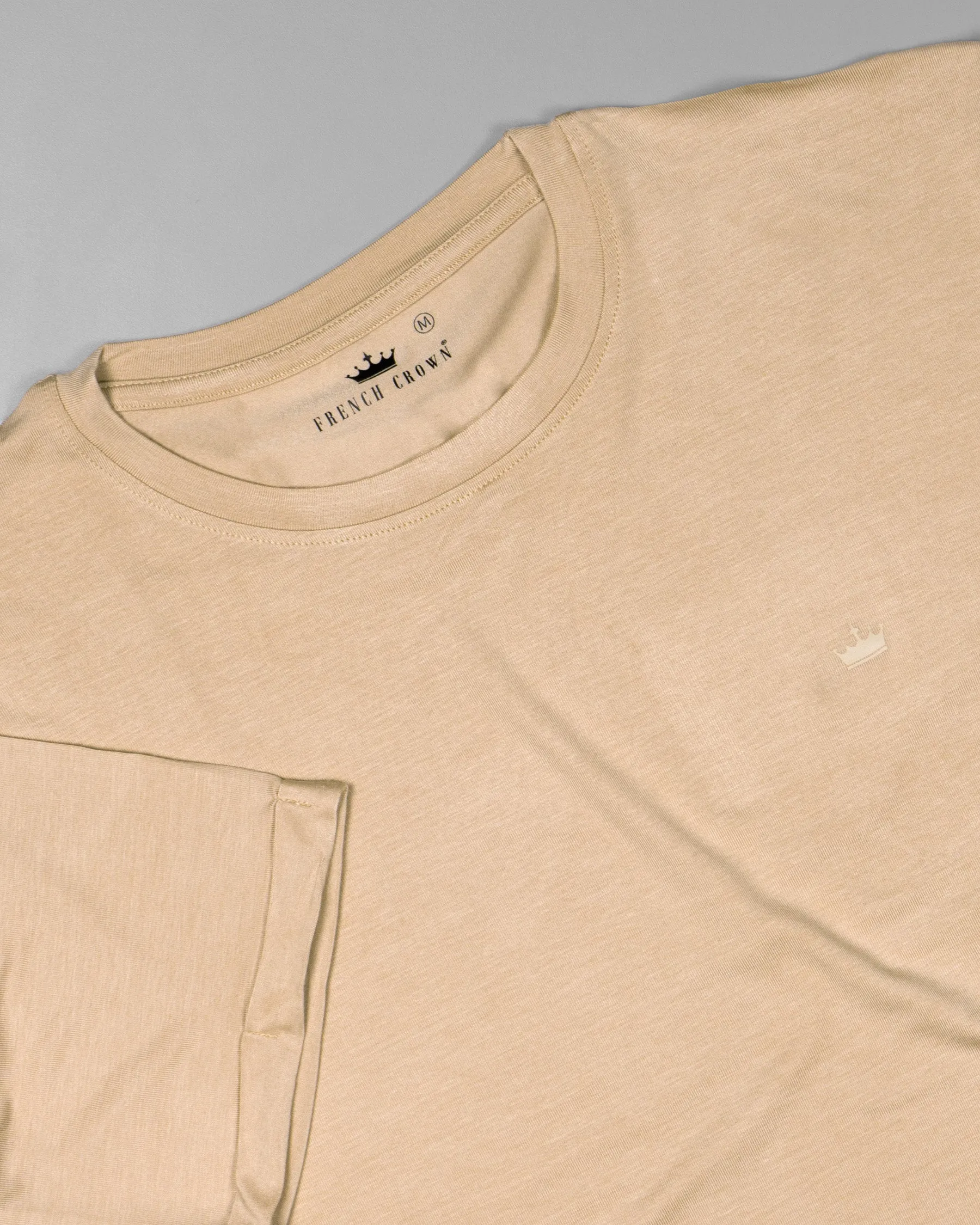 Pancho Light Brown Premium Viscose Summer T-shirt sold by French Crown product image thumbnail 4