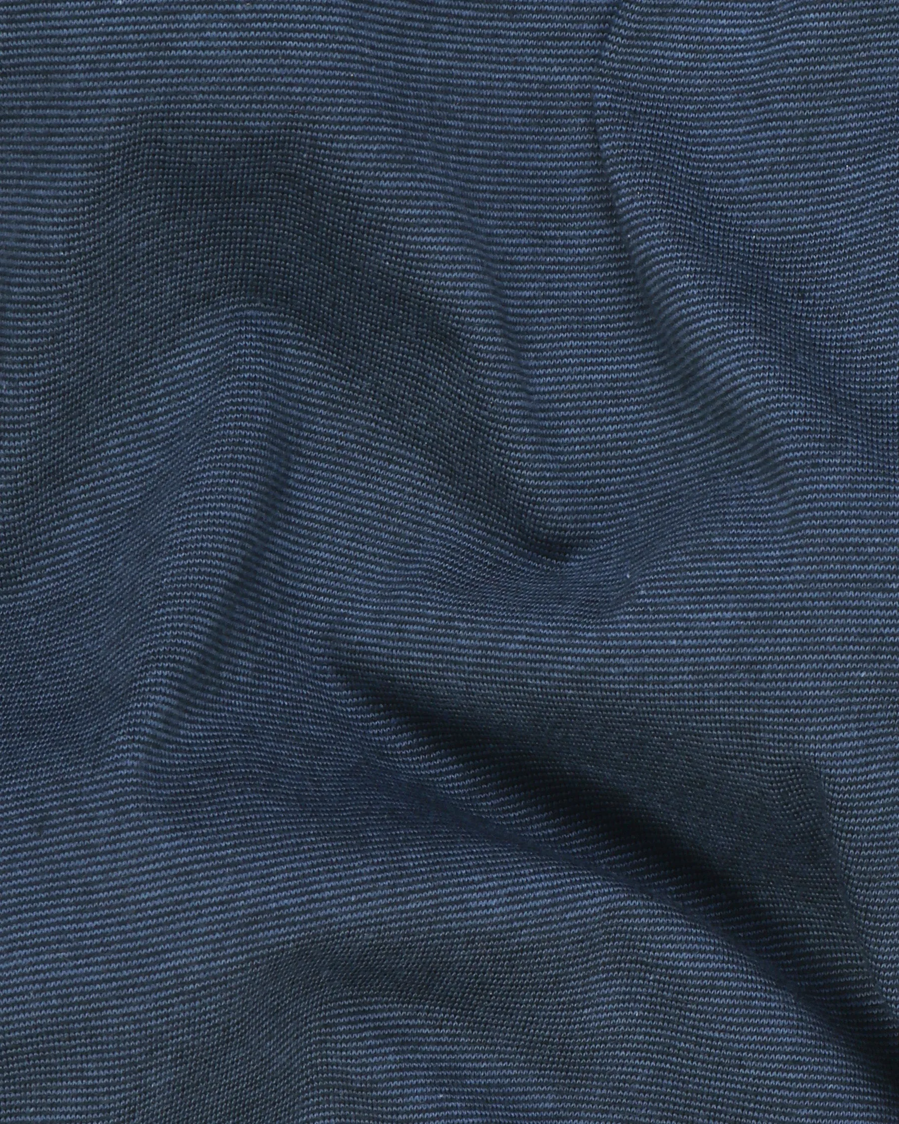 Navy Pinstriped Lightweight Premium Cotton T-shirt sold by French Crown product image thumbnail 3
