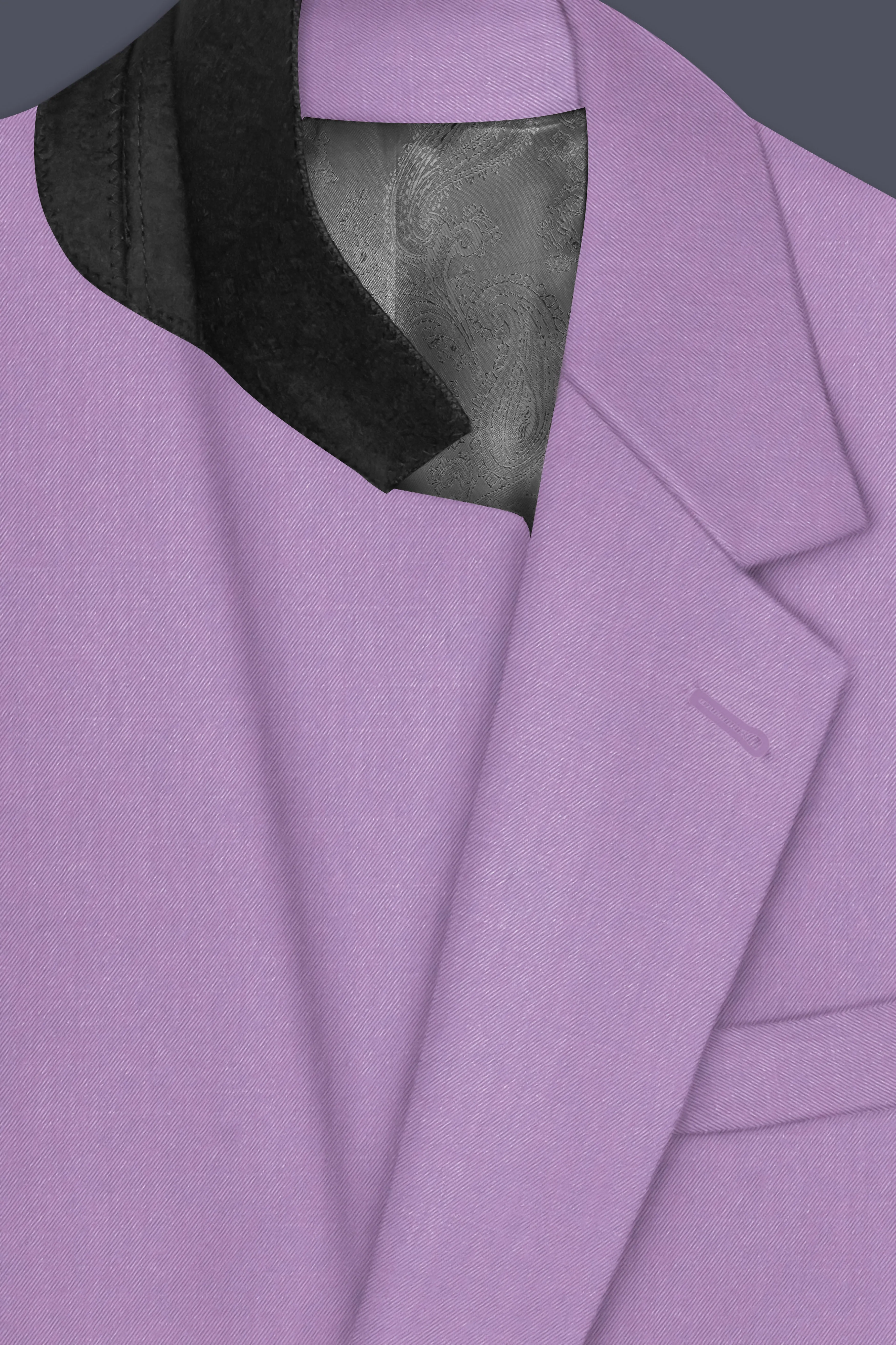Roylen-Mountbatten Purple Wool Rich Single Breasted Slight Stretch Suit sold by French Crown product image thumbnail 5
