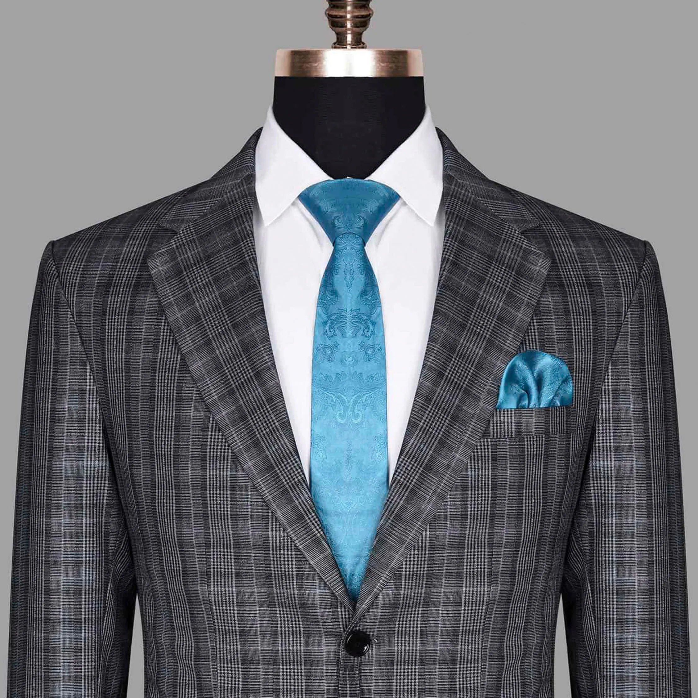 Fossil Grey Plaid Blazer sold by French Crown