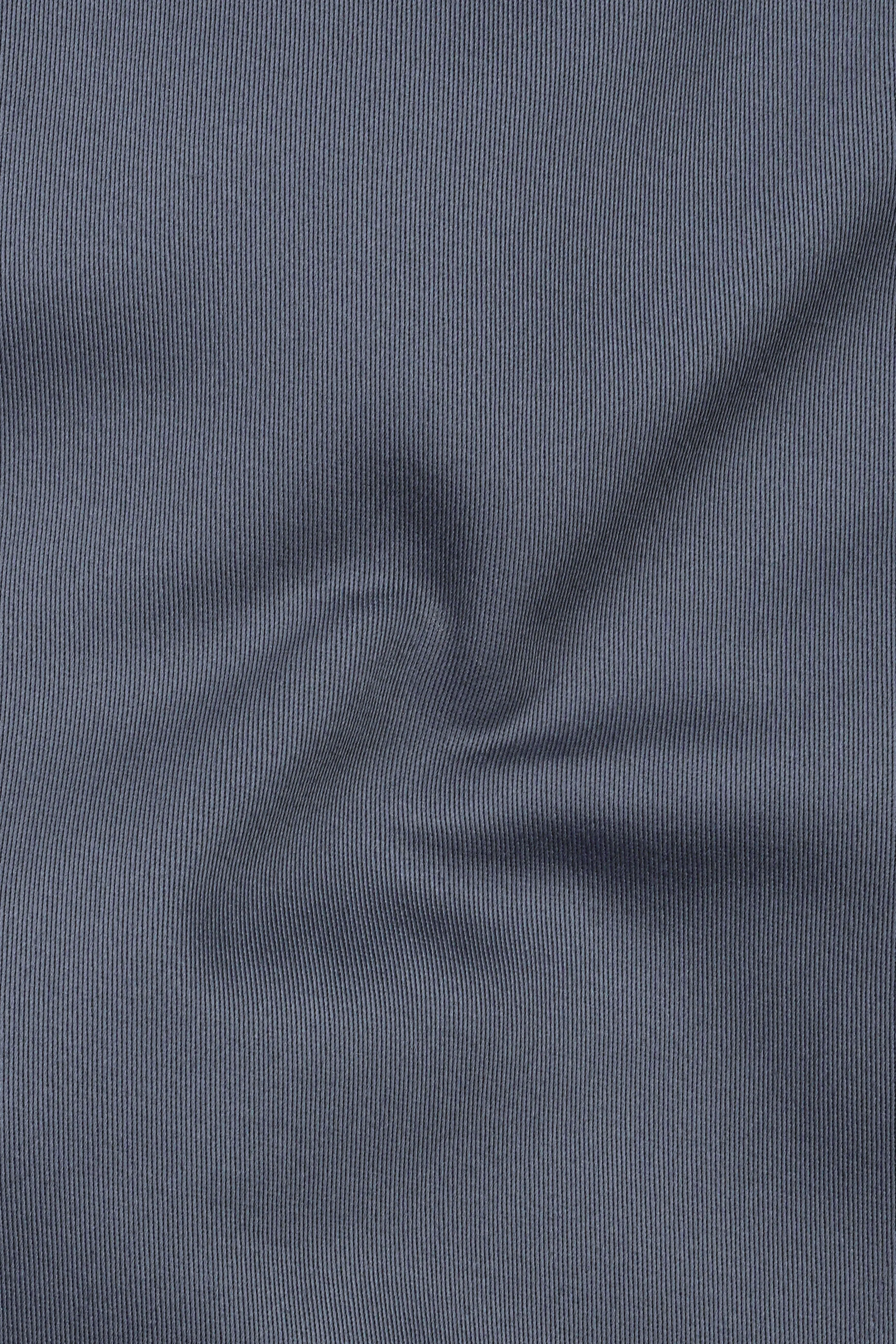 Iridium Gray Textured Cotton Waistcoat sold by French Crown product image thumbnail 3