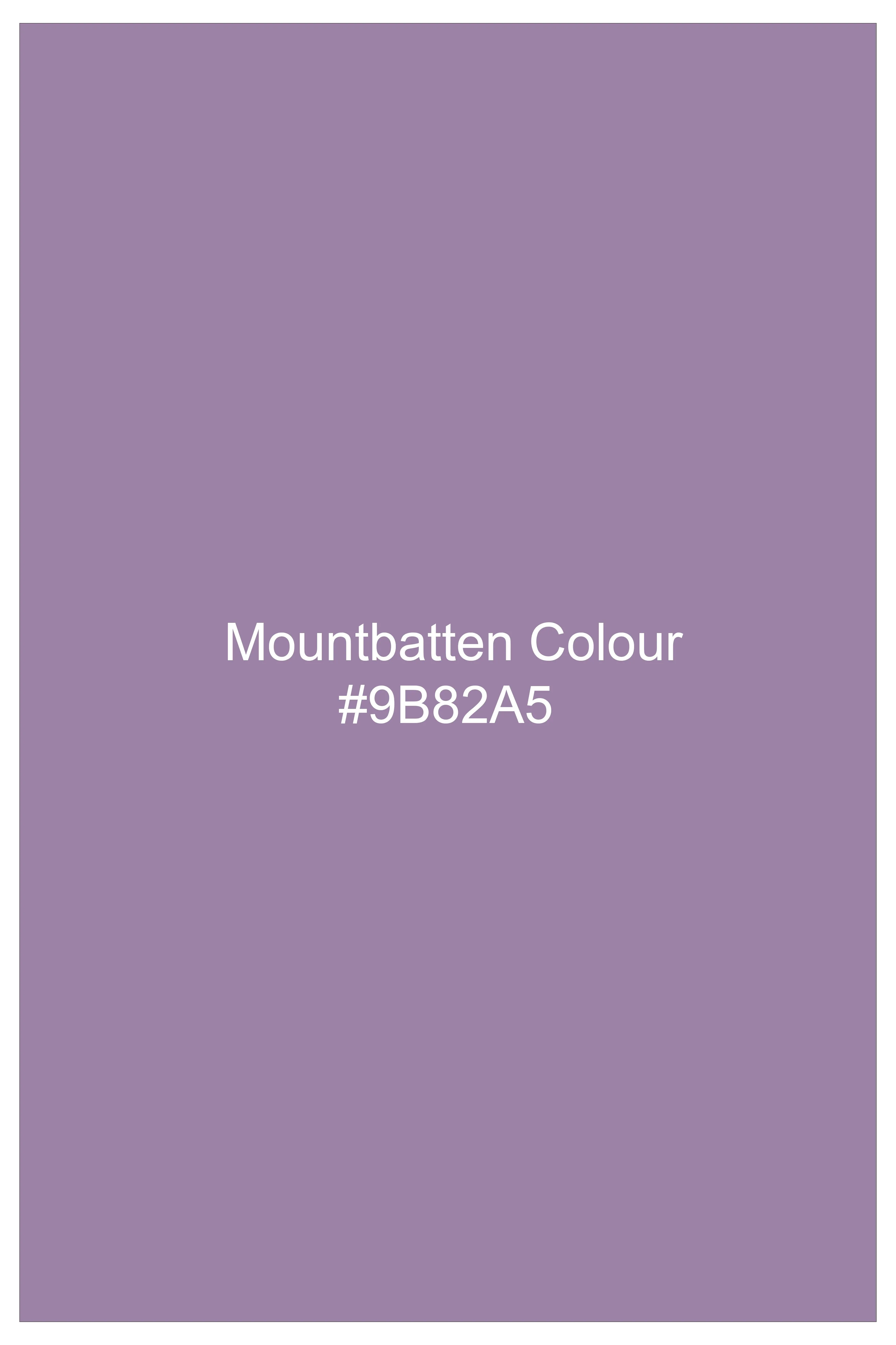 Roylen-Mountbatten Purple Wool Rich Slight Stretch Waistcoat sold by French Crown product image thumbnail 5