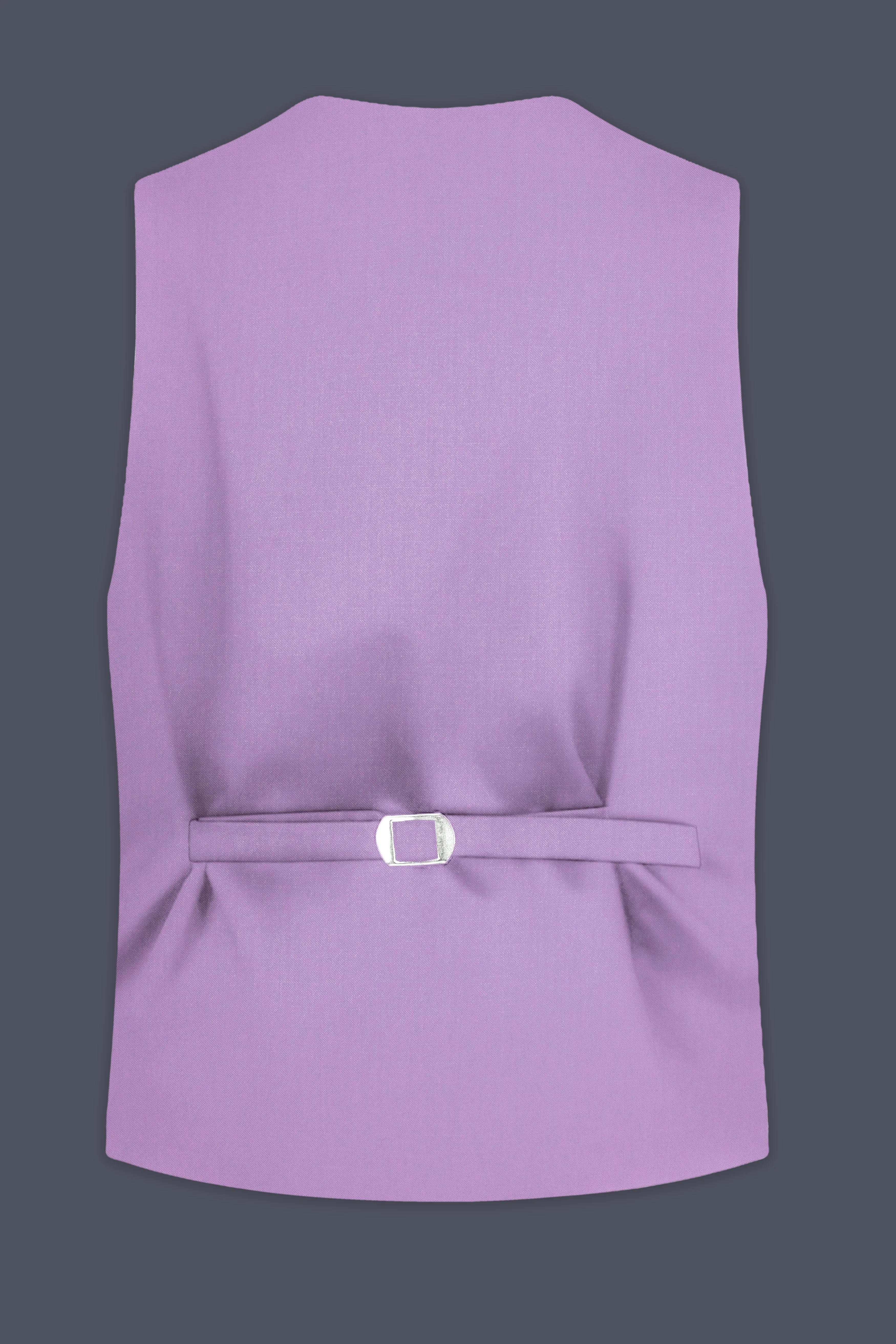 Roylen-Mountbatten Purple Wool Rich Slight Stretch Waistcoat sold by French Crown product image thumbnail 4