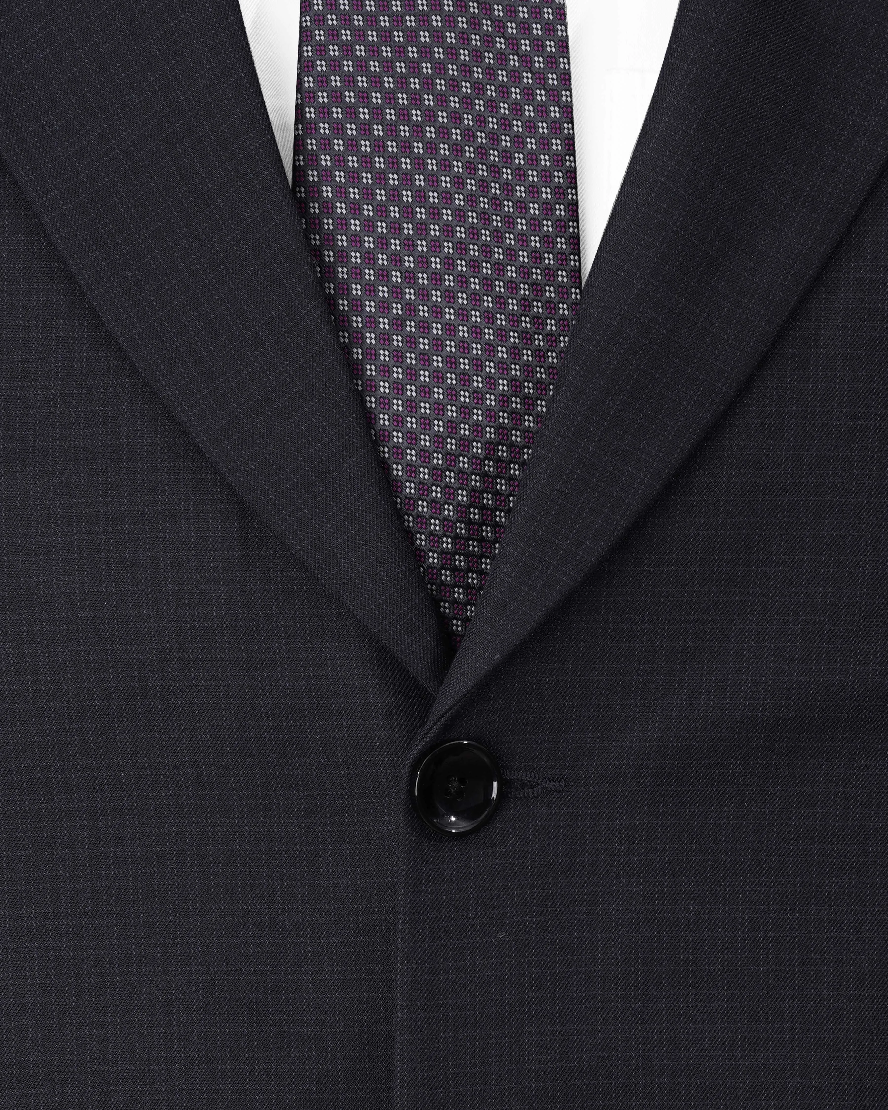 Bleached Cedar Gray Single Breasted Suit sold by French Crown product image thumbnail 5