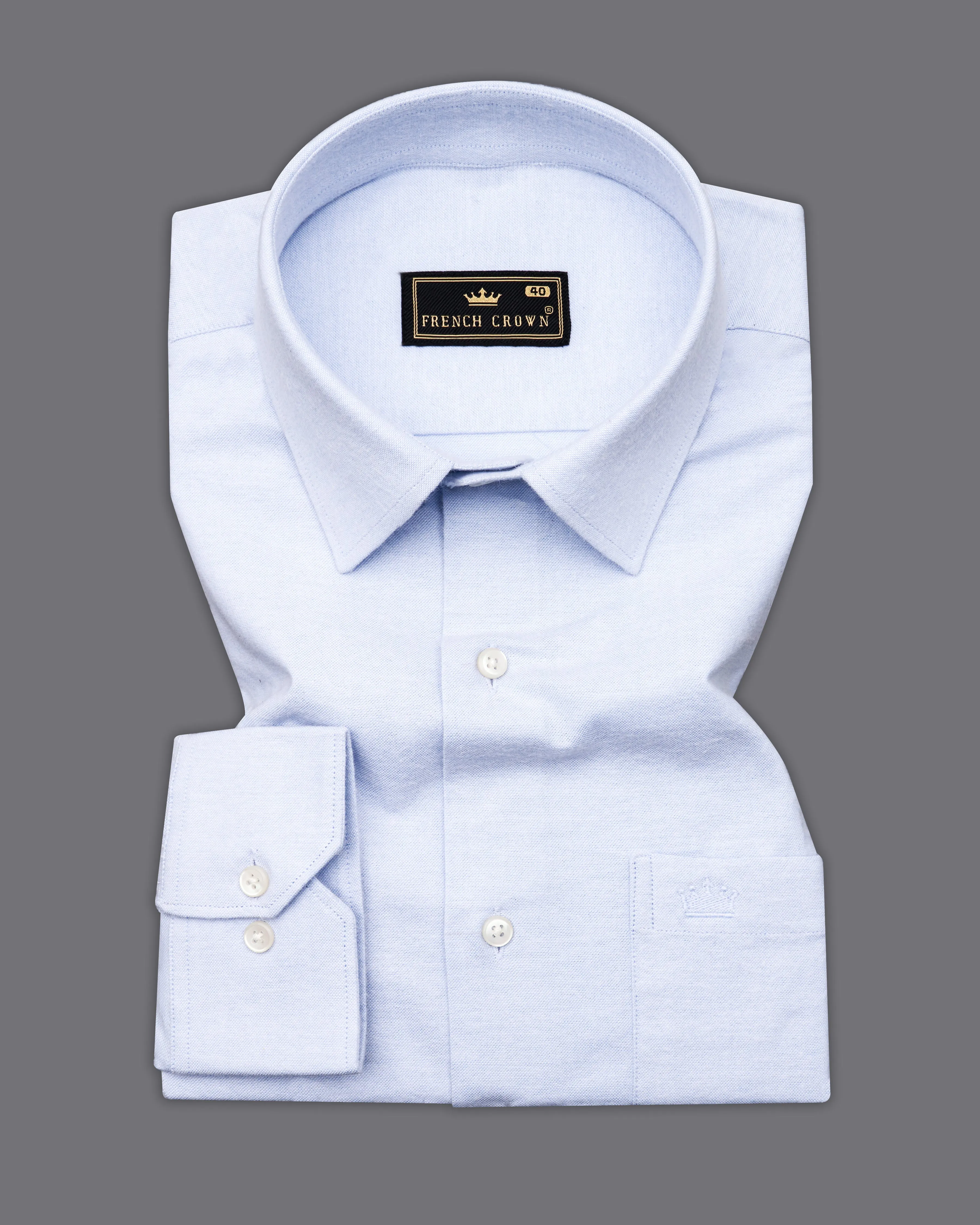 Mercury Sky Blue Royal Oxford Shirt sold by French Crown product image thumbnail 3