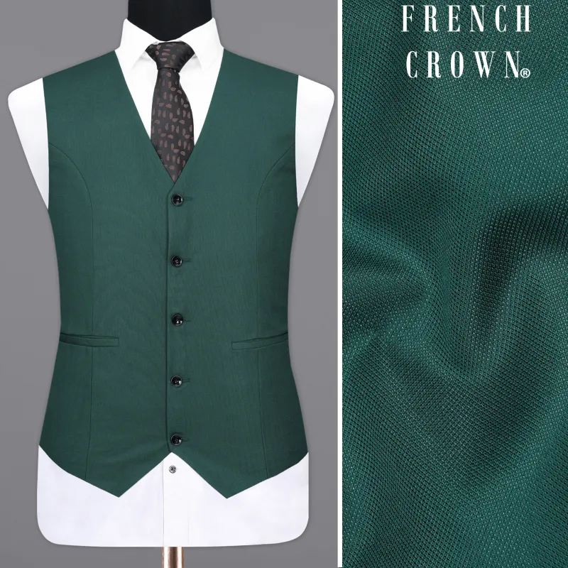 Limed Spruce Green Waistcoat sold by French Crown