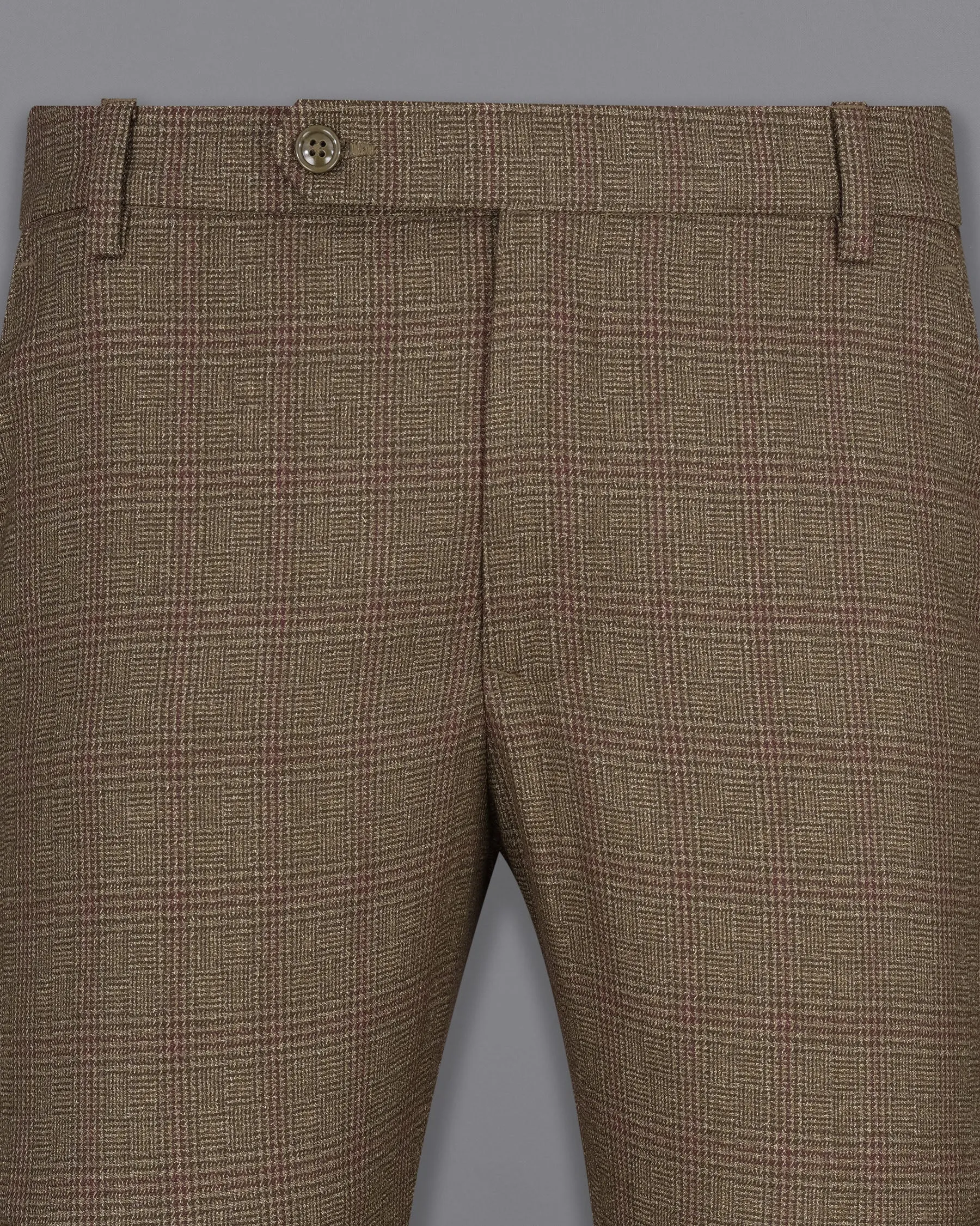 Hemlock Brown Plaid Pant sold by French Crown product image thumbnail 2