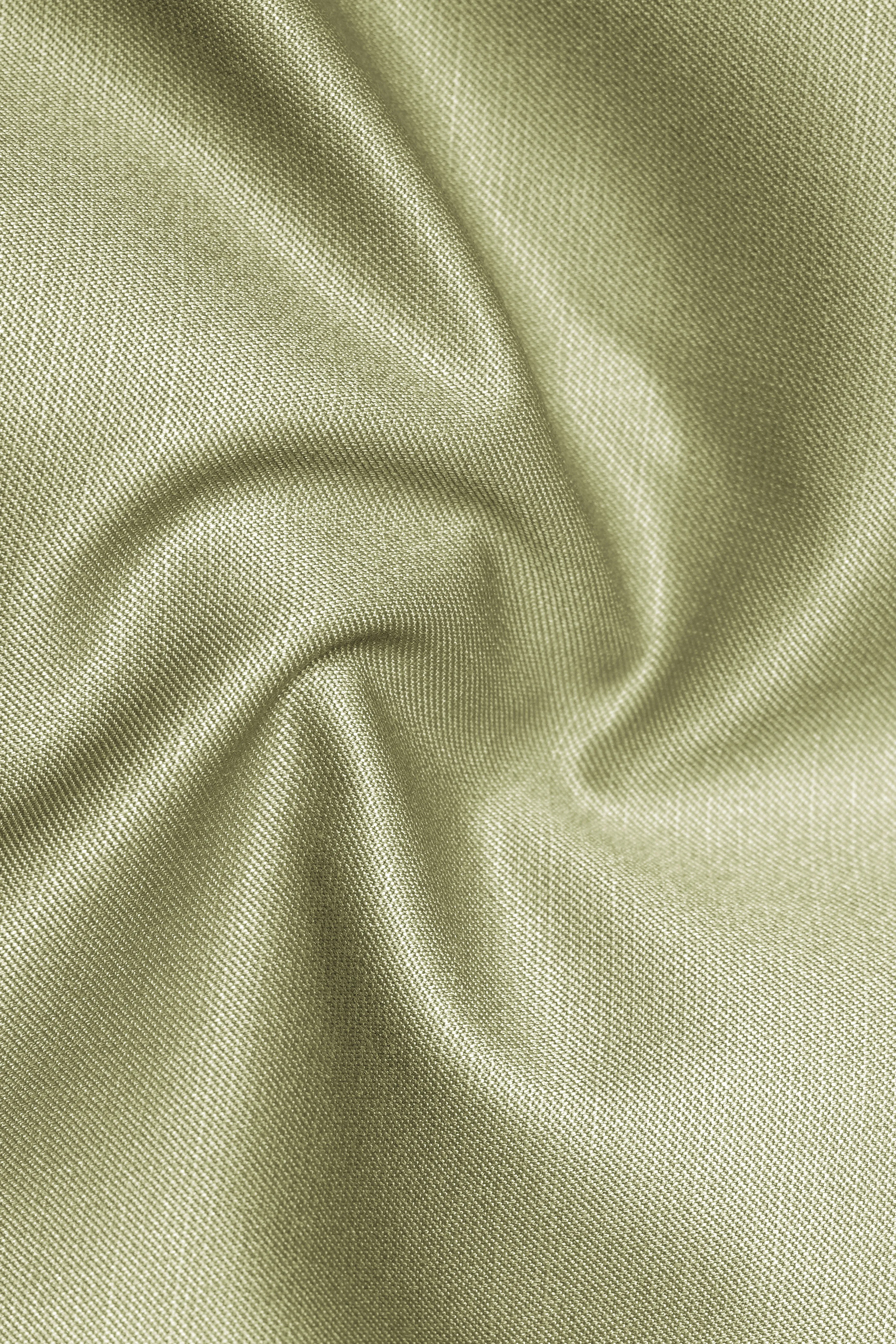 Marsh-Swamp Green Solid Wool Rich Slight Stretch Waistband Pant sold by French Crown product image thumbnail 3