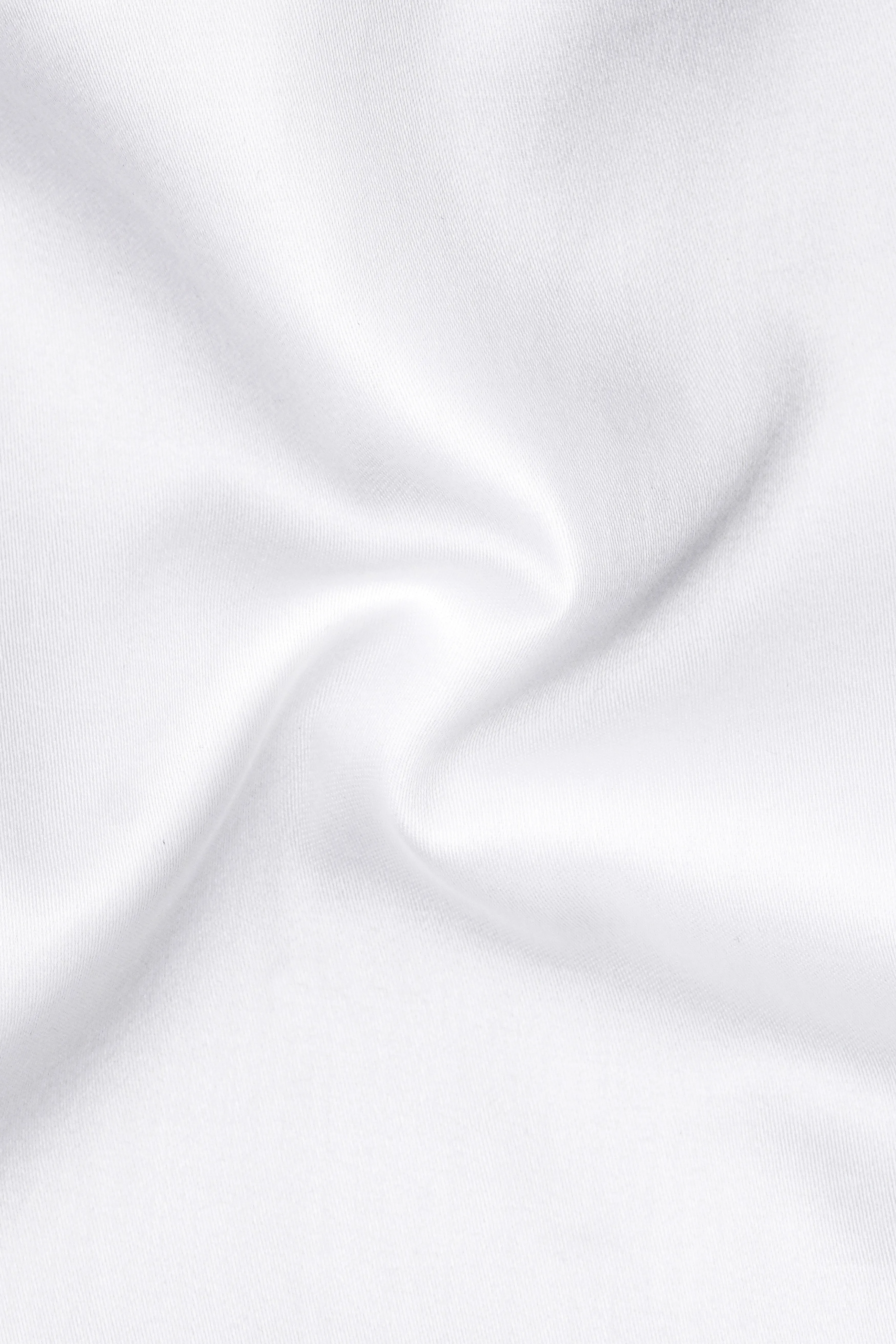 Bright White with Black Collar Subtle Sheen Premium Cotton Shirt sold by French Crown product image thumbnail 3