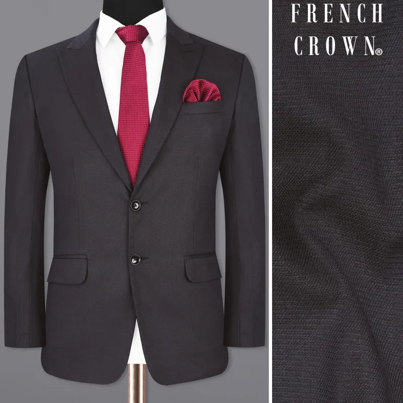 Gravel Gray Single Breasted Blazer sold by French Crown