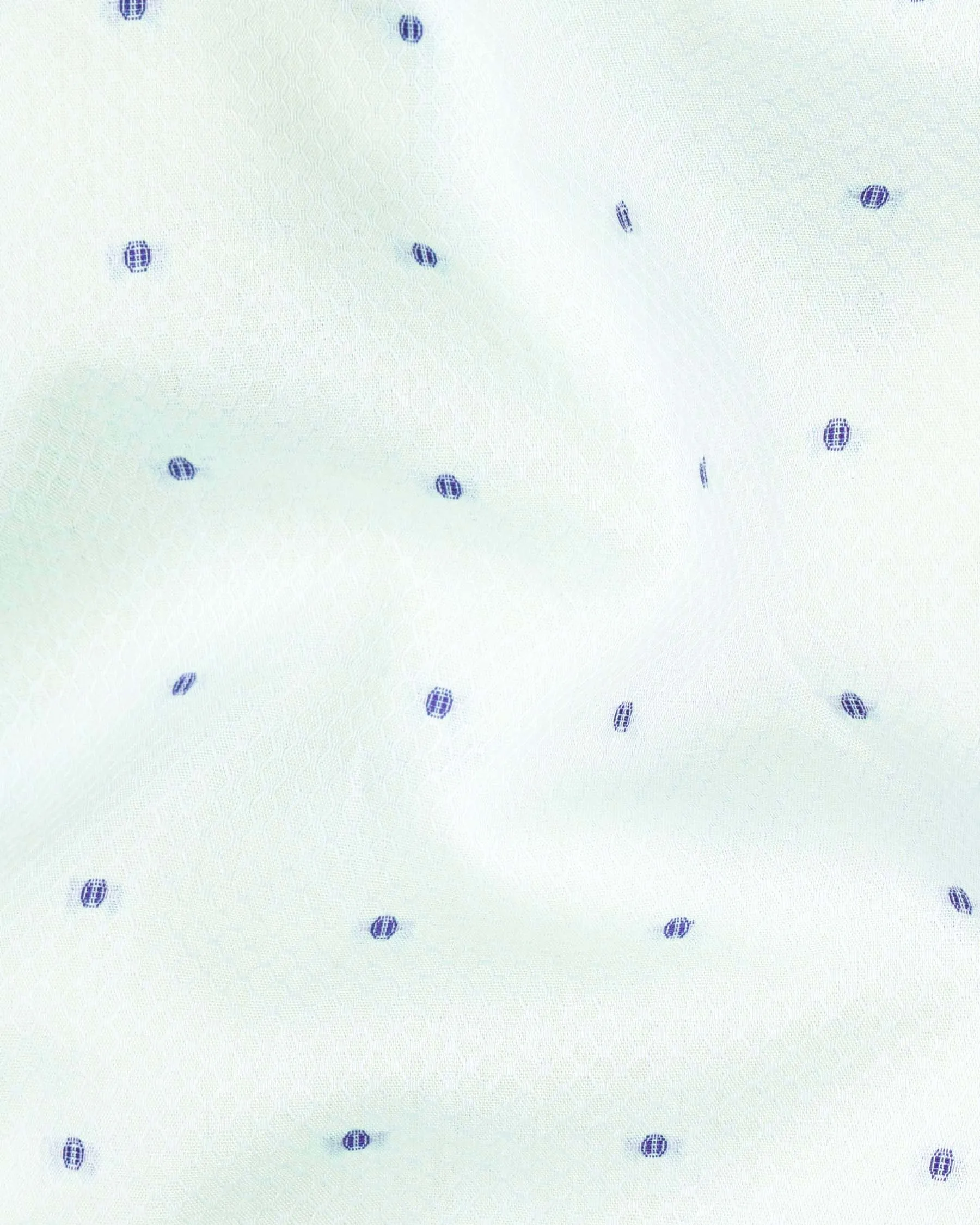 Harp Green Dobby Textured Premium Giza Cotton Shirt sold by French Crown product image thumbnail 2