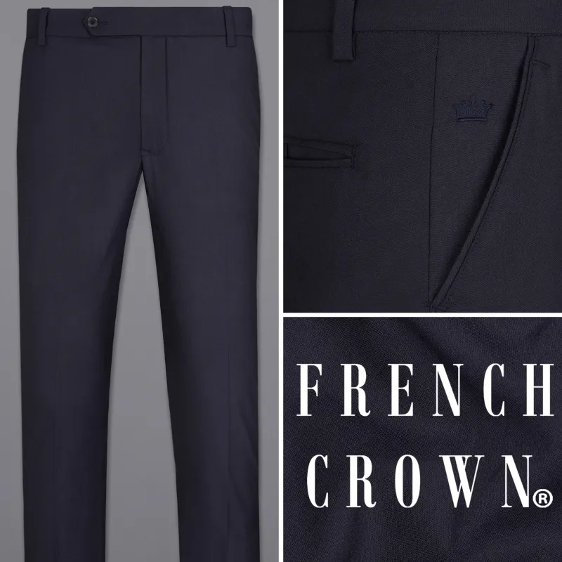 Blue Formal Pant made by French Crown