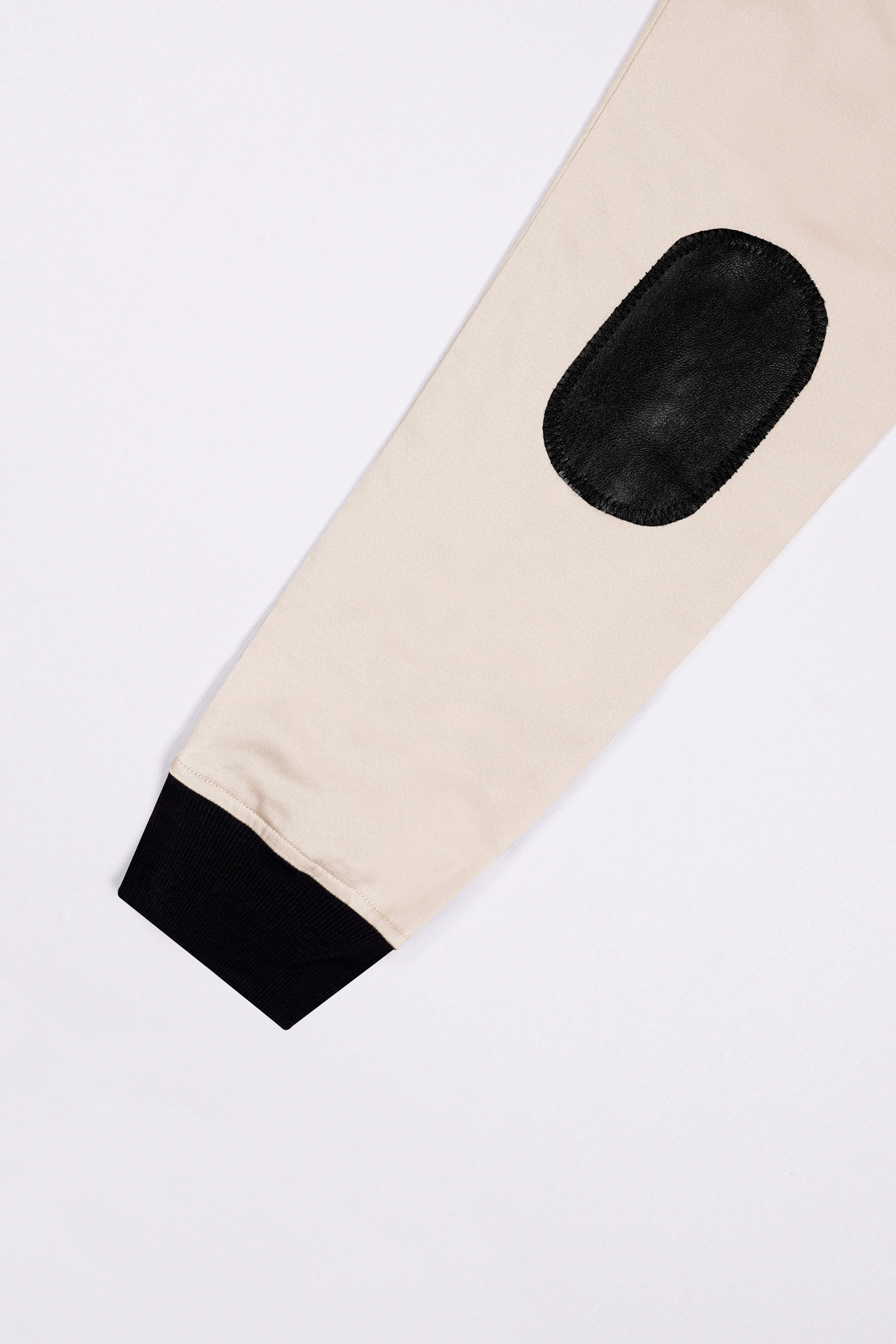 Oyster Cream Premium Cotton Bomber Jacket sold by French Crown product image thumbnail 5