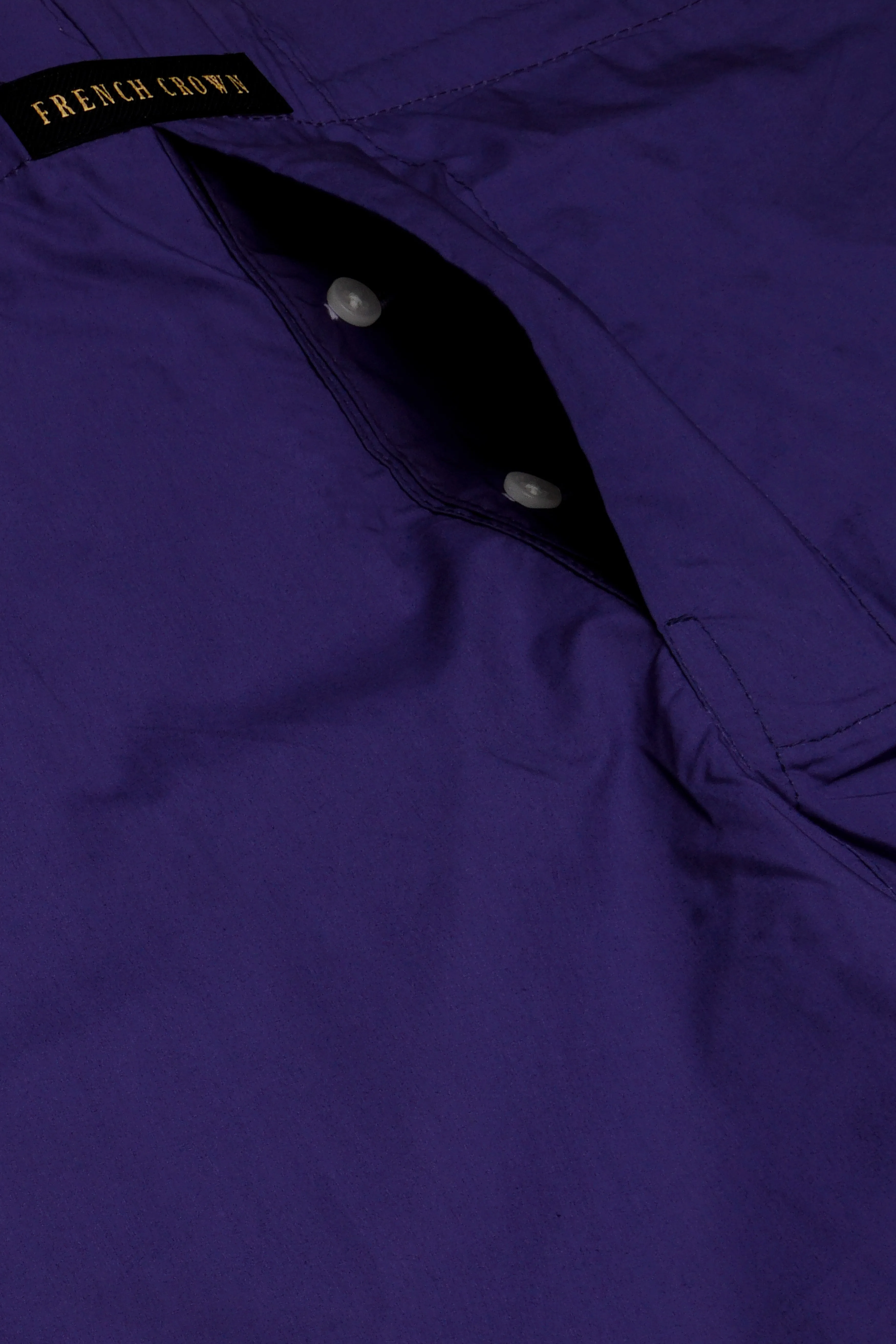 Vortex-Violent Purple Solid Super Soft Poplin Premium Cotton Boxer sold by French Crown product image thumbnail 4