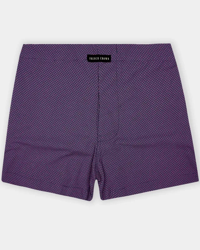 Bossanova Purple Printed Super Soft Premium Cotton Boxer sold by French Crown