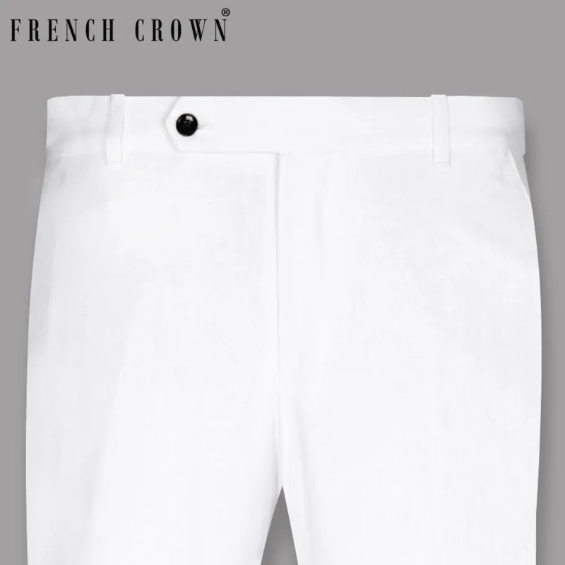Bright White Premium Cotton Sport Pant sold by French Crown