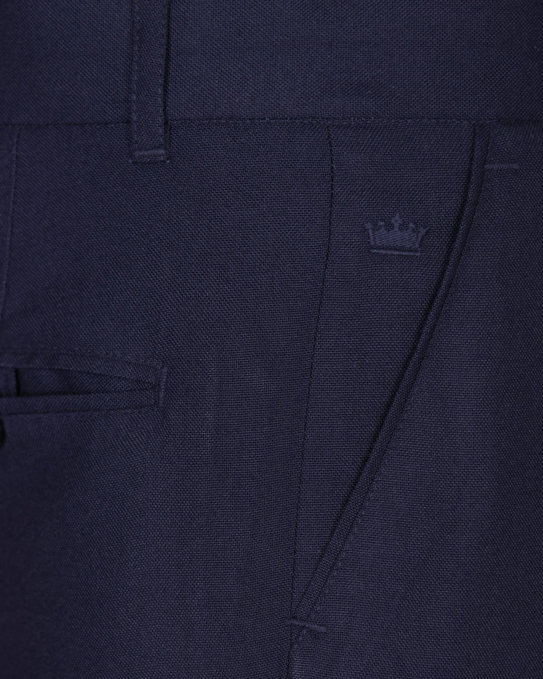 Valhalla Blue Wool Rich Pant sold by French Crown product image thumbnail 5