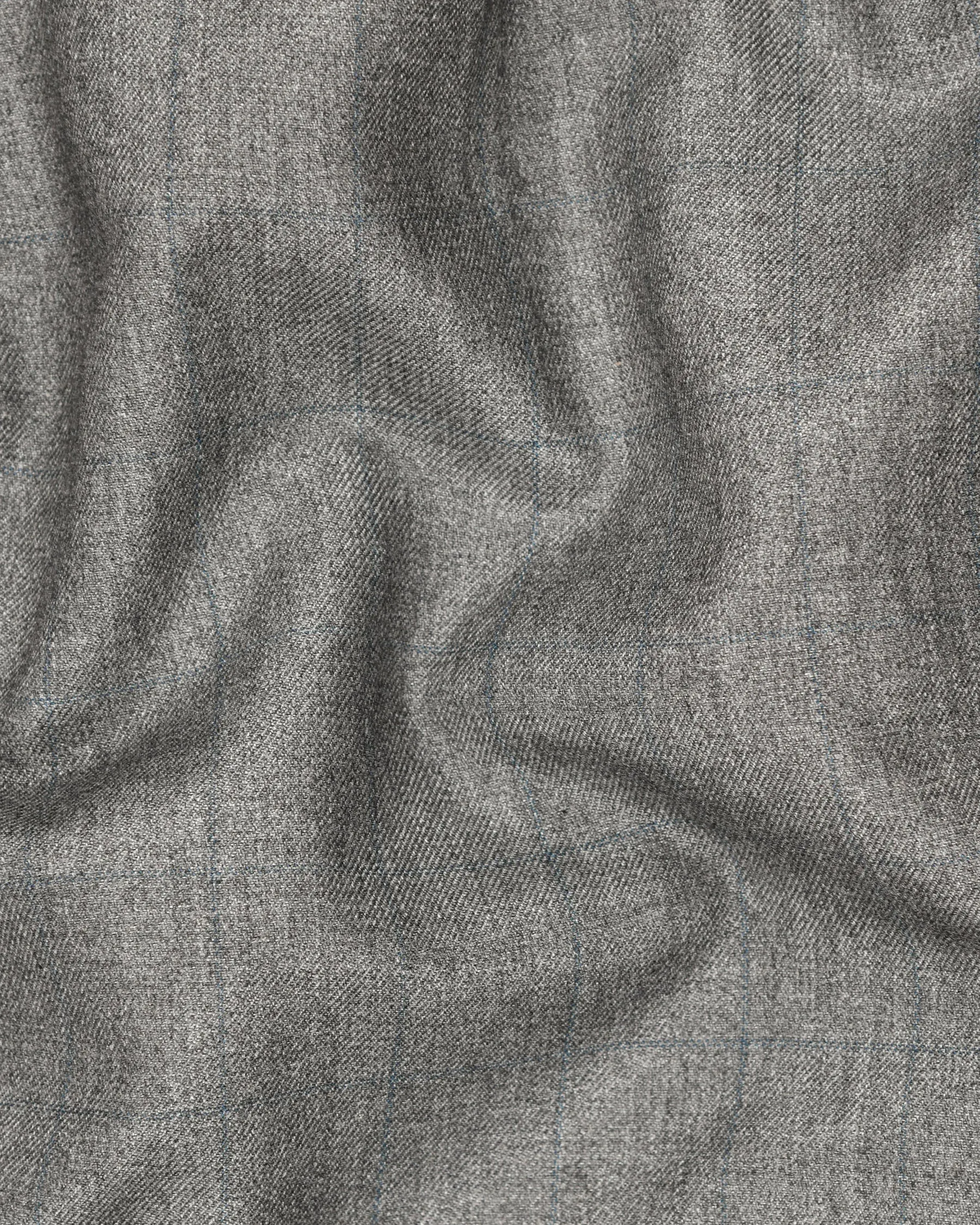 Fog Grey textured Wool-Silk blend Waistcoat sold by French Crown product image thumbnail 3