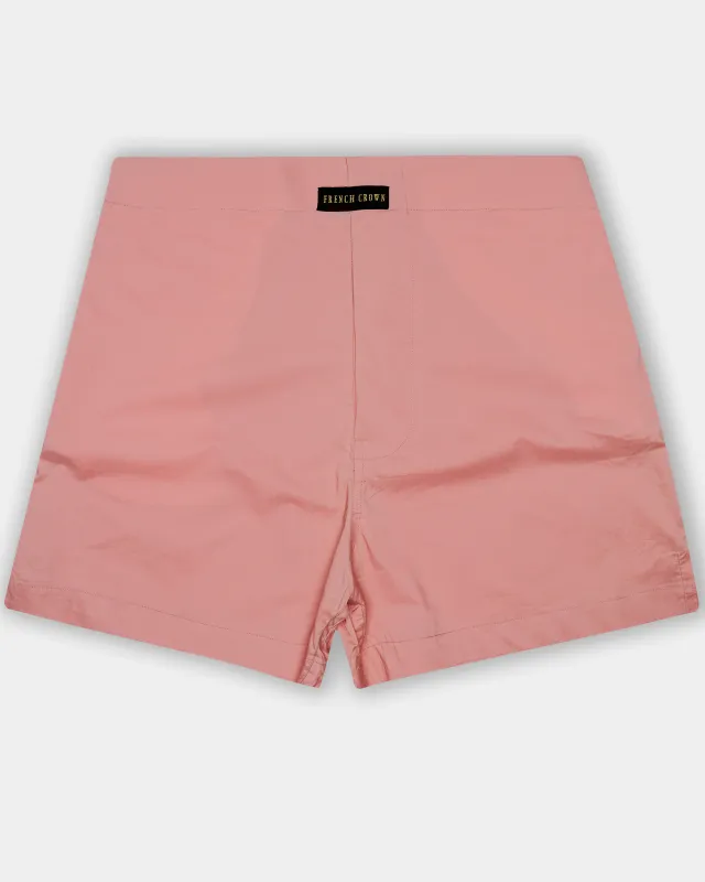 Greyish Pink Plain Solid Poplin Premium Cotton Boxers sold by French Crown