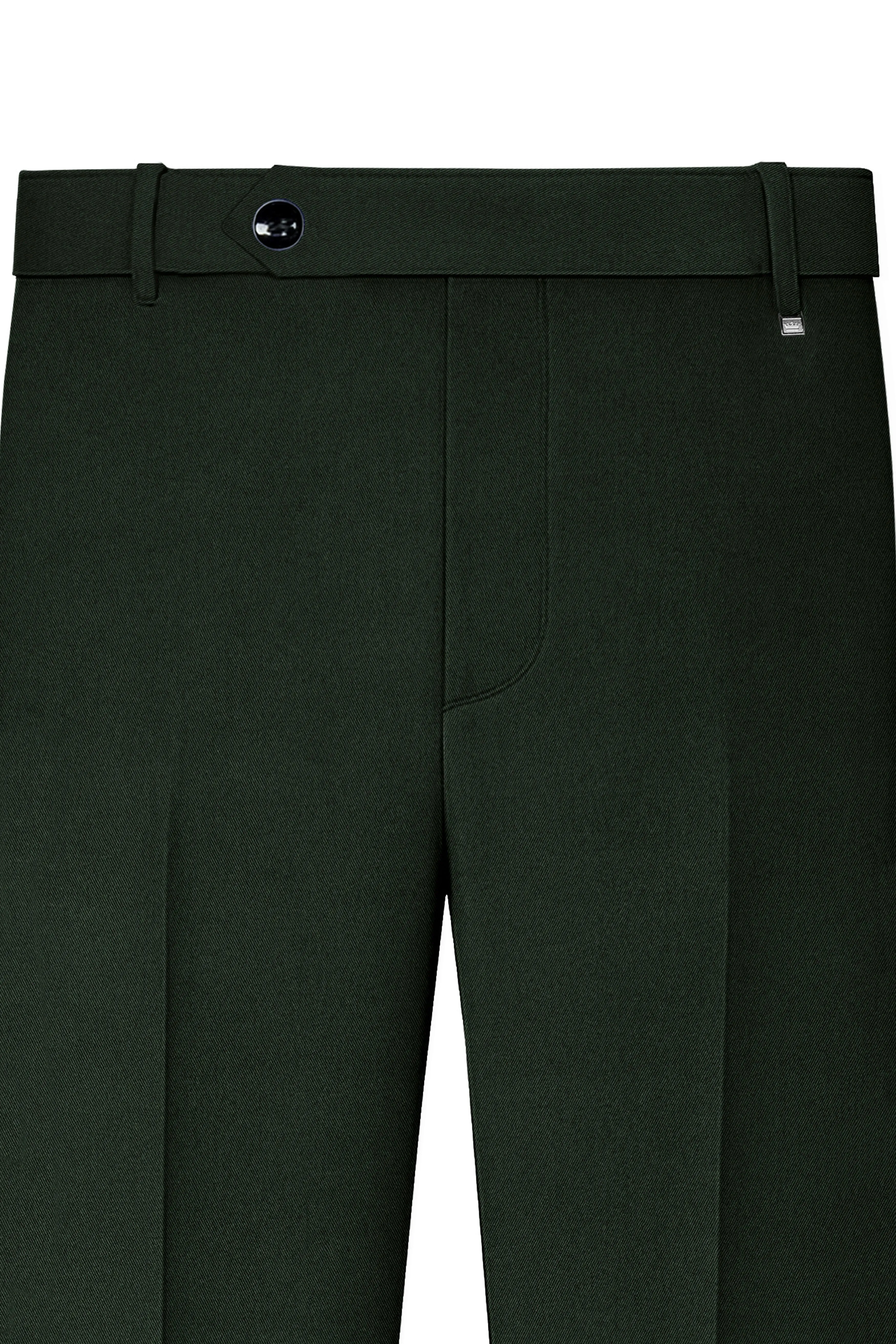 Juniper Green Subtle Sheen Trouser sold by French Crown product image thumbnail 4