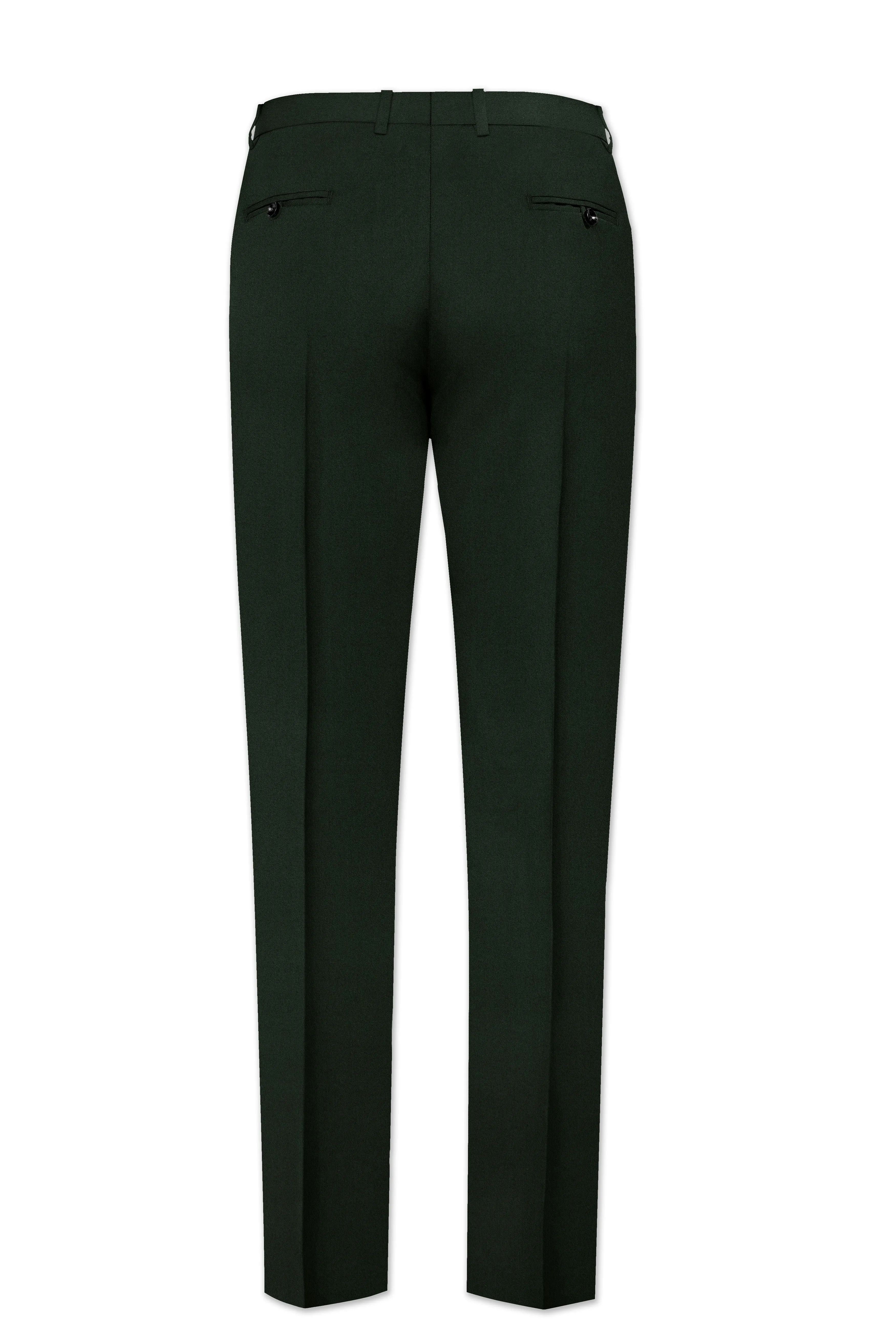 Juniper Green Subtle Sheen Trouser sold by French Crown product image thumbnail 5