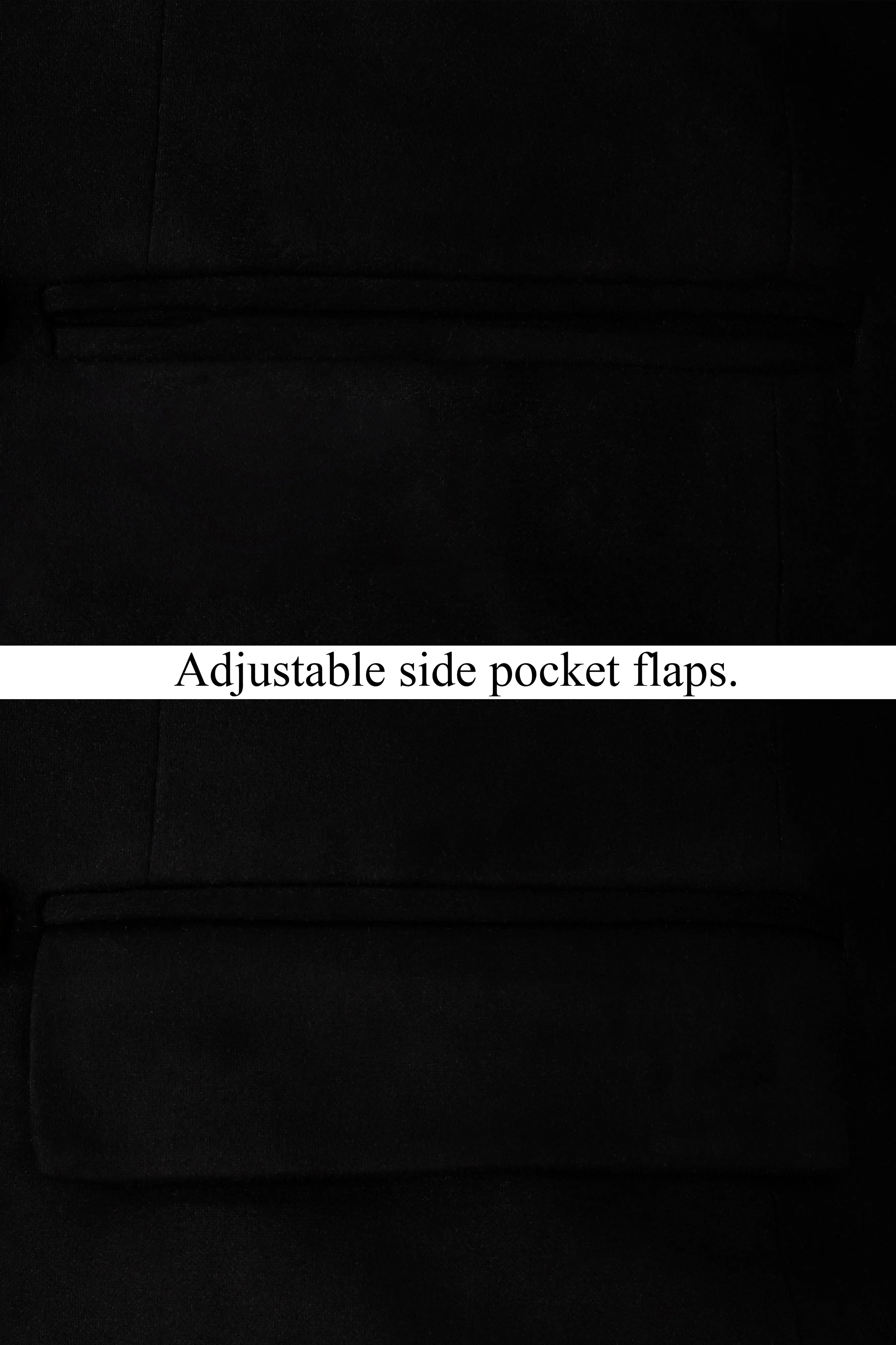 Jade Black Velvet Double-Breasted Designer Blazer sold by French Crown product image thumbnail 5