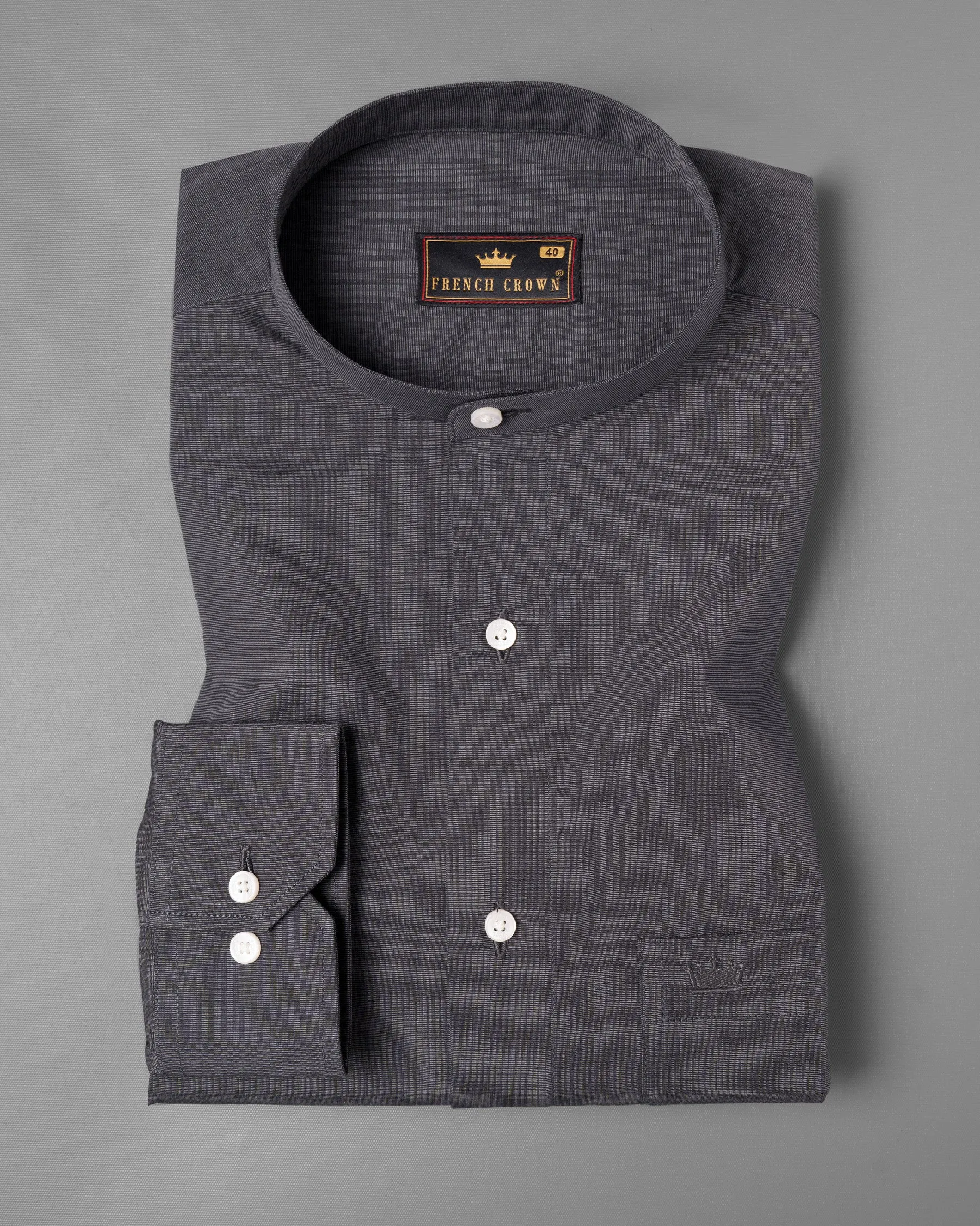 Scarpa Flow Grey Premium Chambray Shirt sold by French Crown product image thumbnail 3