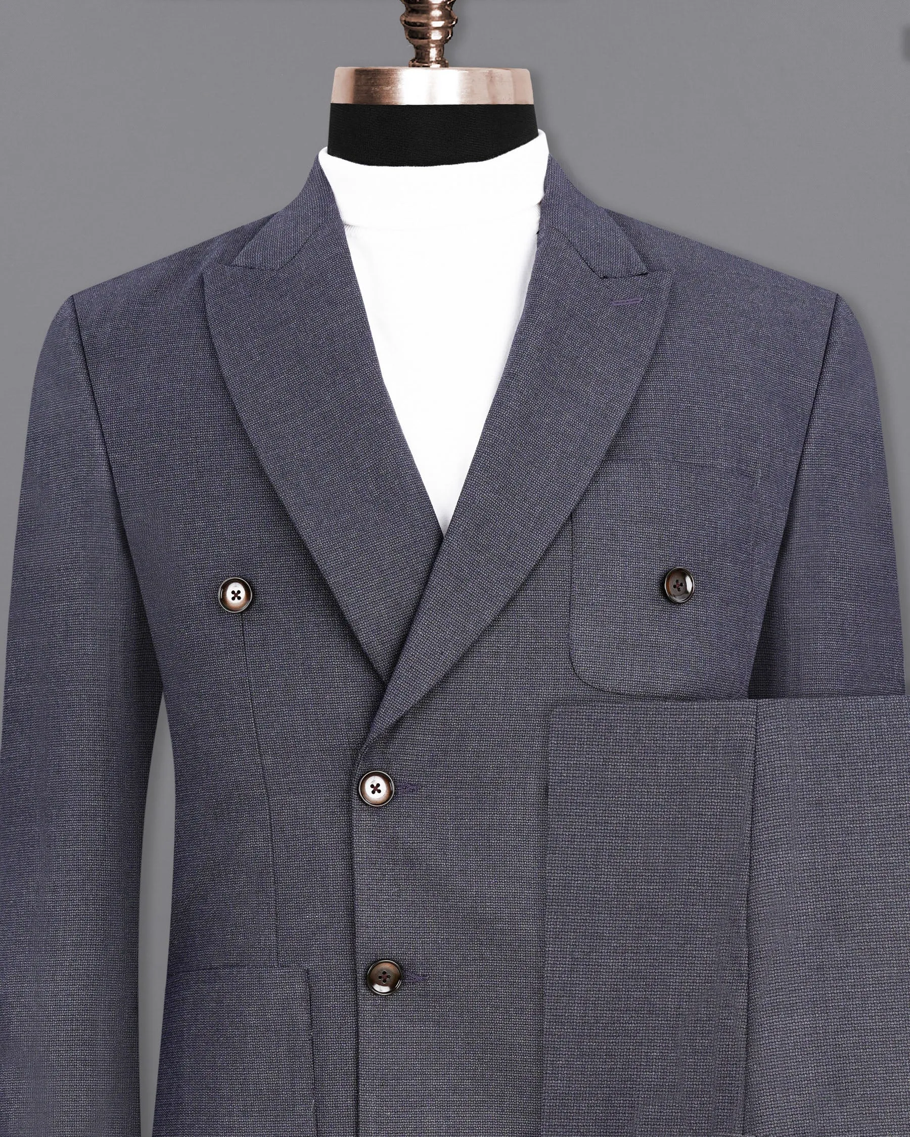 Scarpa Flow Gray Double Breasted Sports Suit sold by French Crown product image thumbnail 2